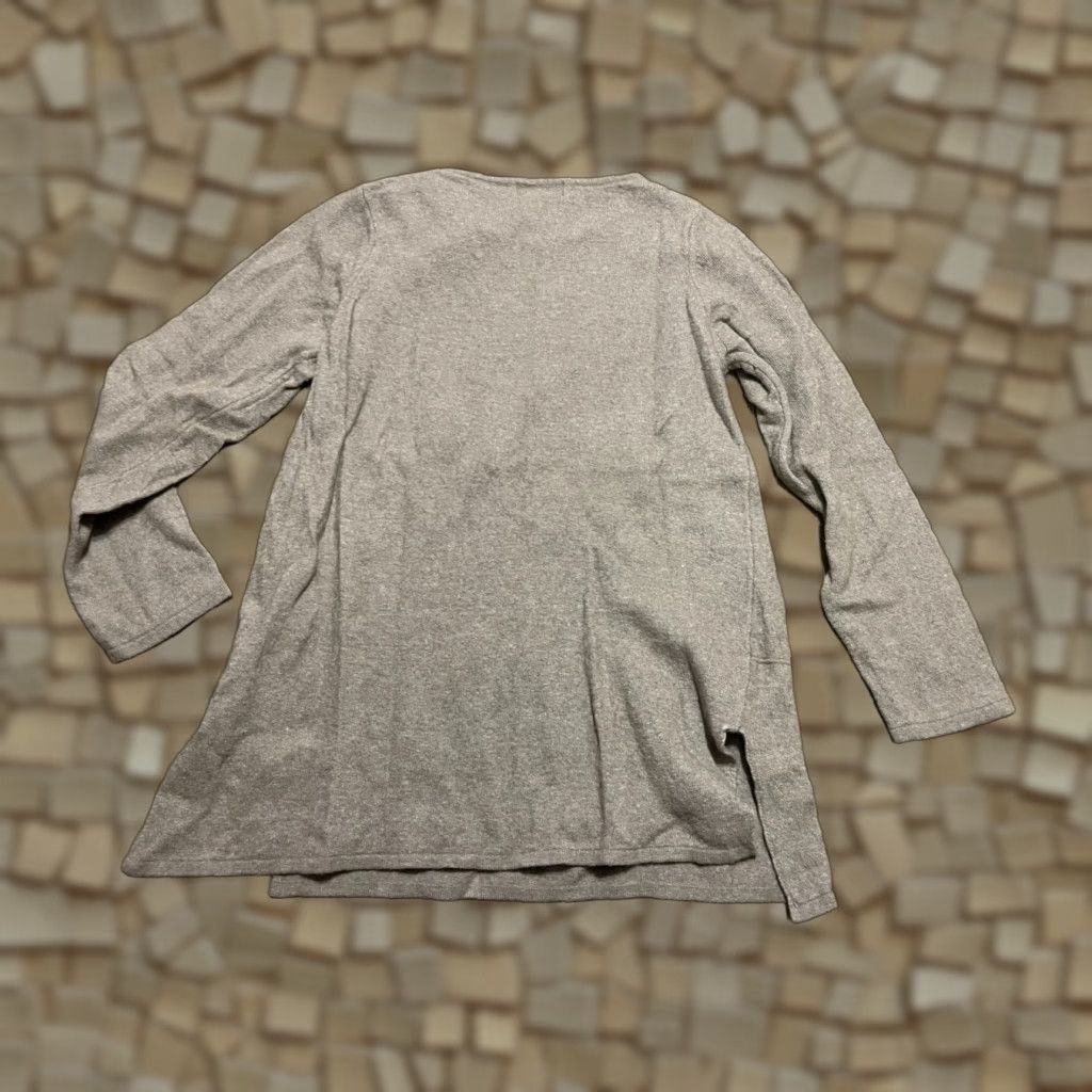 Vintage Benedetta B Women's Shirt, Long Sleeve, Crew Neck, Brown, Size L, Regular, Basic Modern T-Shirt, Casual, Fall Spring Summer, Womens Size L / US 10 / IT 46 - 1 Thumbnail