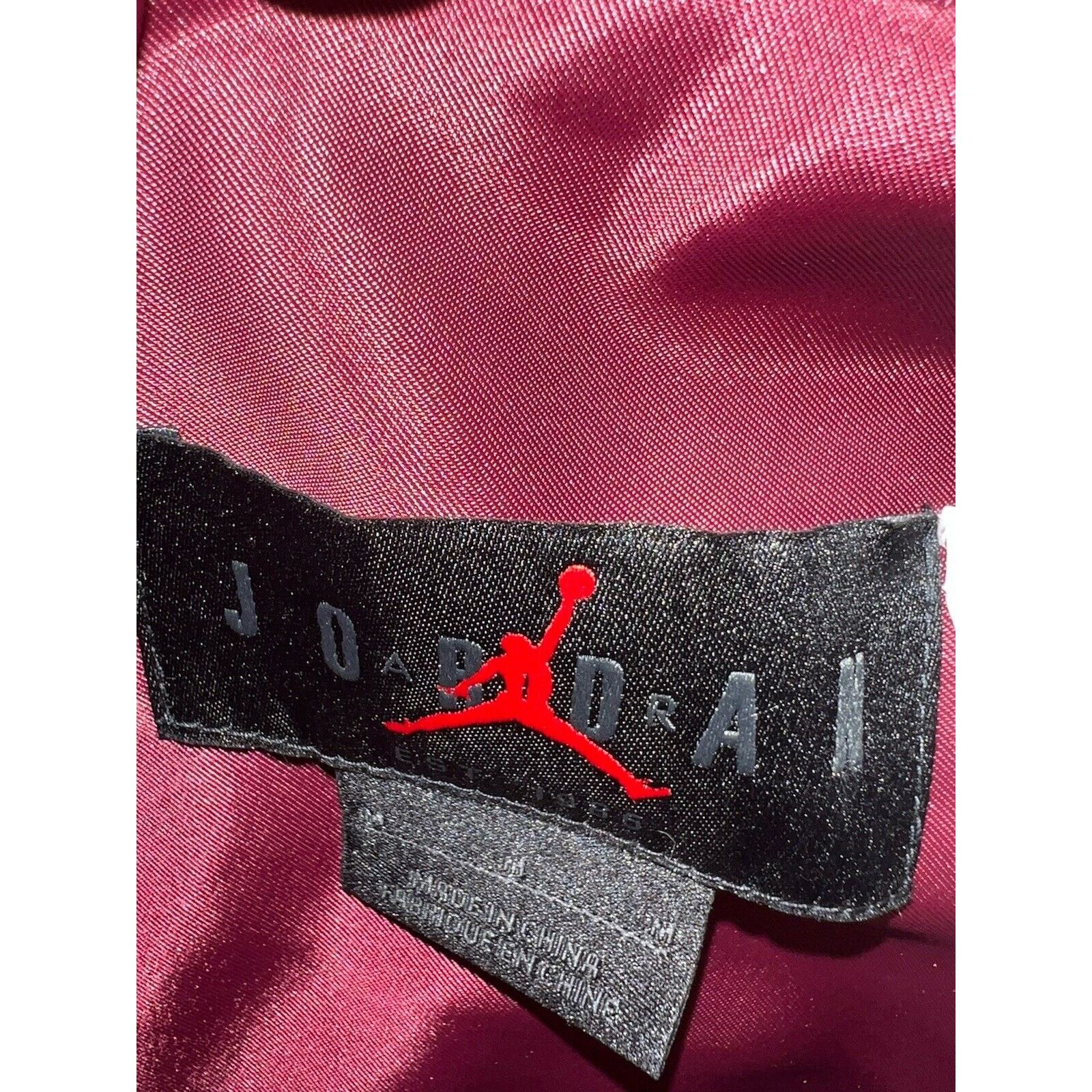 Nike Jordan Statement Varsity Jacket DQ7344-680 Cherrywood Red Size US M / EU 48-50 / 2 - 3 Thumbnail
