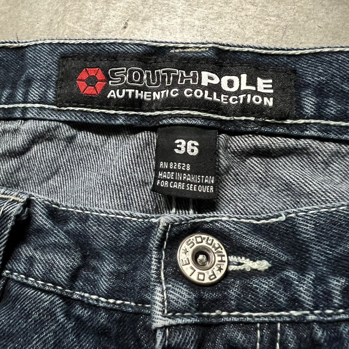 Ed Hardy × JNCO × Southpole Vintage Y2K SouthPole Distressed BAGGY Denim Jeans Size US 36 / EU 52 - 8 Thumbnail