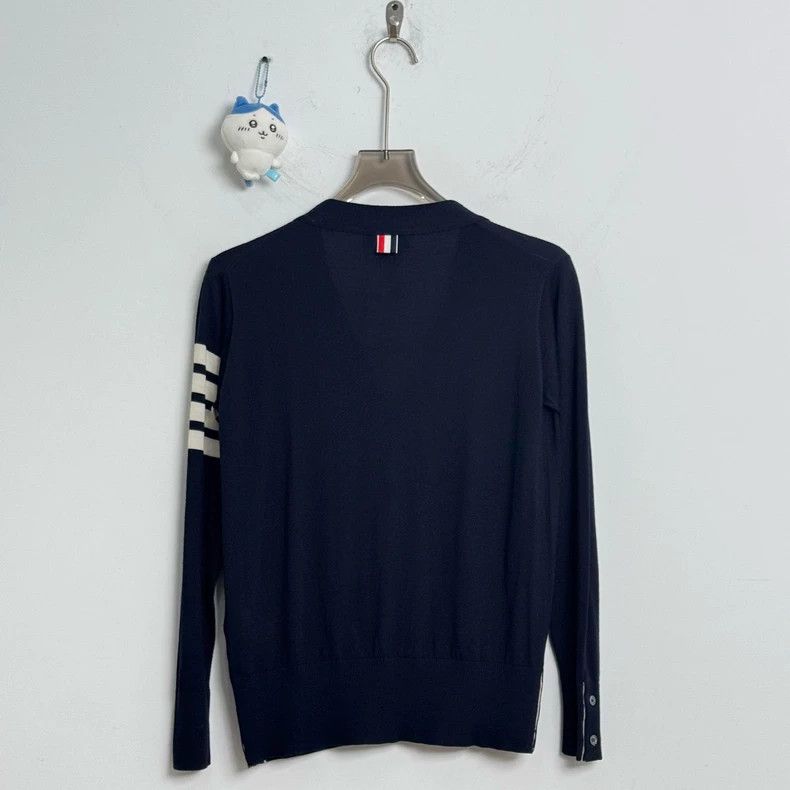 Thom Browne Thom Browne size0 A beautiful wool sweater with four blue a Size US XS / EU 42 / 0 - 3 Thumbnail