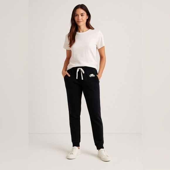 Roots Roots Women’s Black Sweatpants Size S Logo Joggers Size 26" / US 2 / IT 38 - 1 Thumbnail