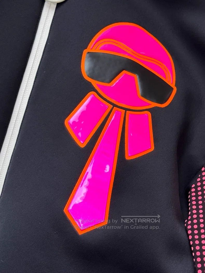 Fendi Fendi Black Cotton-padded Coat with Fluorescent Pink Monst Size XS / US 0-2 / IT 36-38 - 5 Thumbnail