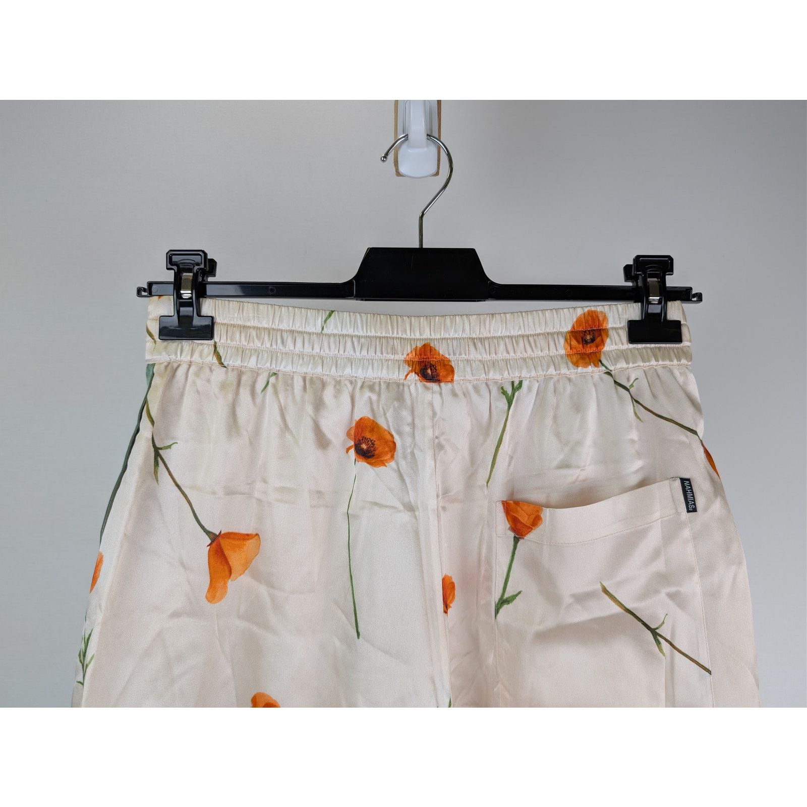 Nahmias o1rshd1 CC20 Colorblock Poppy Silk Shorts in Poppy/Ivory Size US 32 / EU 48 - 9 Thumbnail
