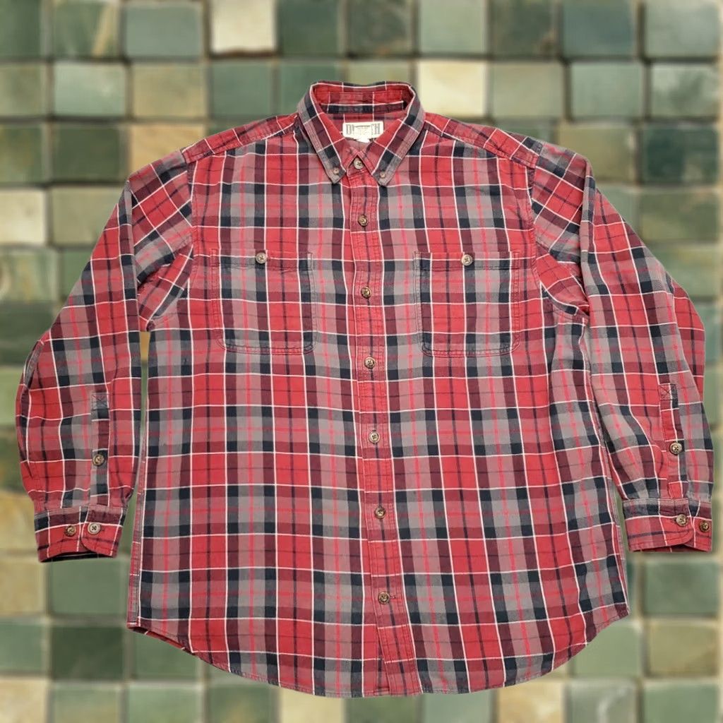 Vintage Duluth Trading Shirt Men L Red Flannel Plaid Long Sleeve Outdoor Cabin Casual Size US L / EU 52-54 / 3 - 1 Thumbnail