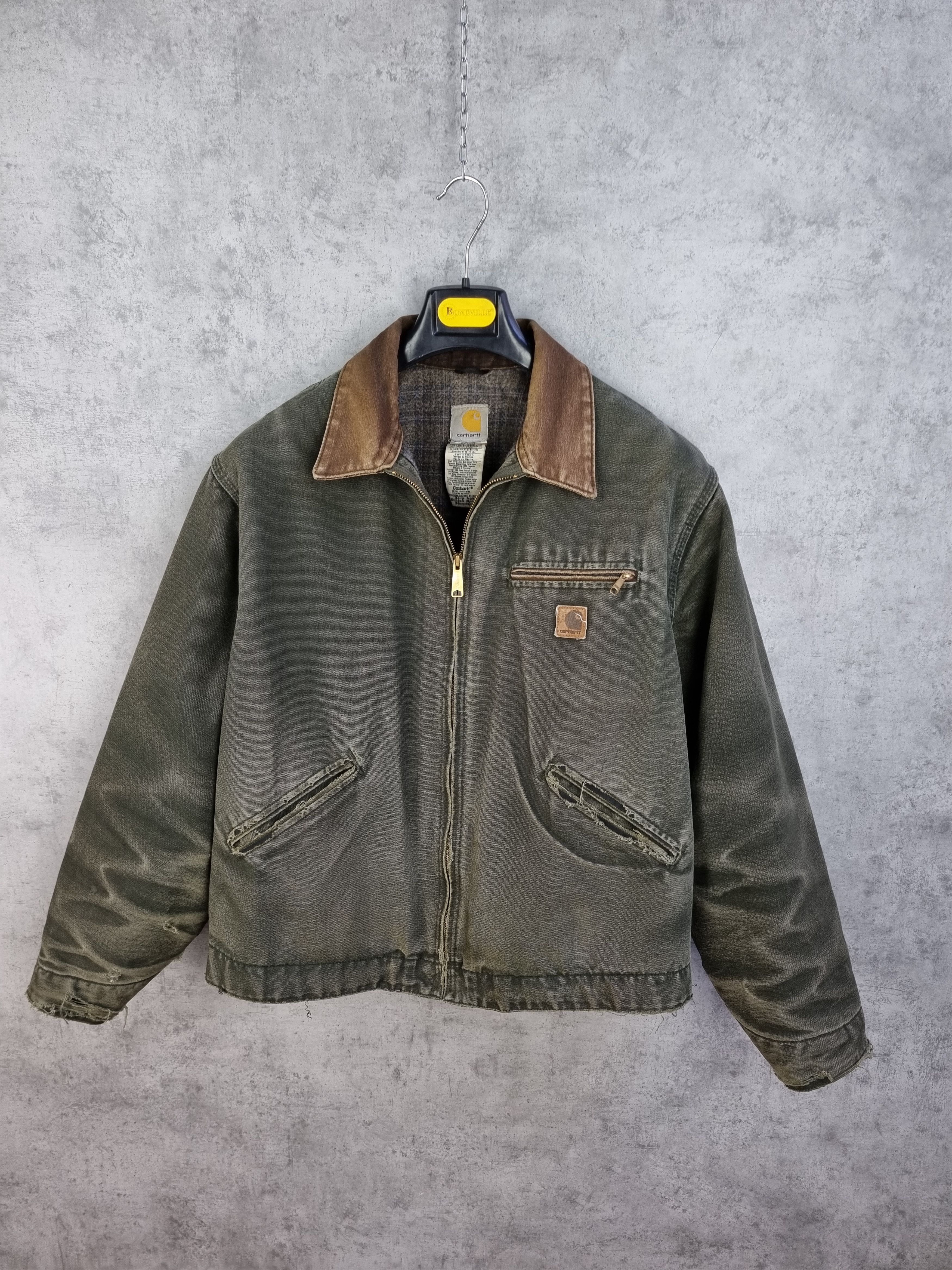 Carhartt Carhartt Distressed Ripped Faded Dirty Rare Jacket Size US XL / EU 56 / 4 - 3 Thumbnail