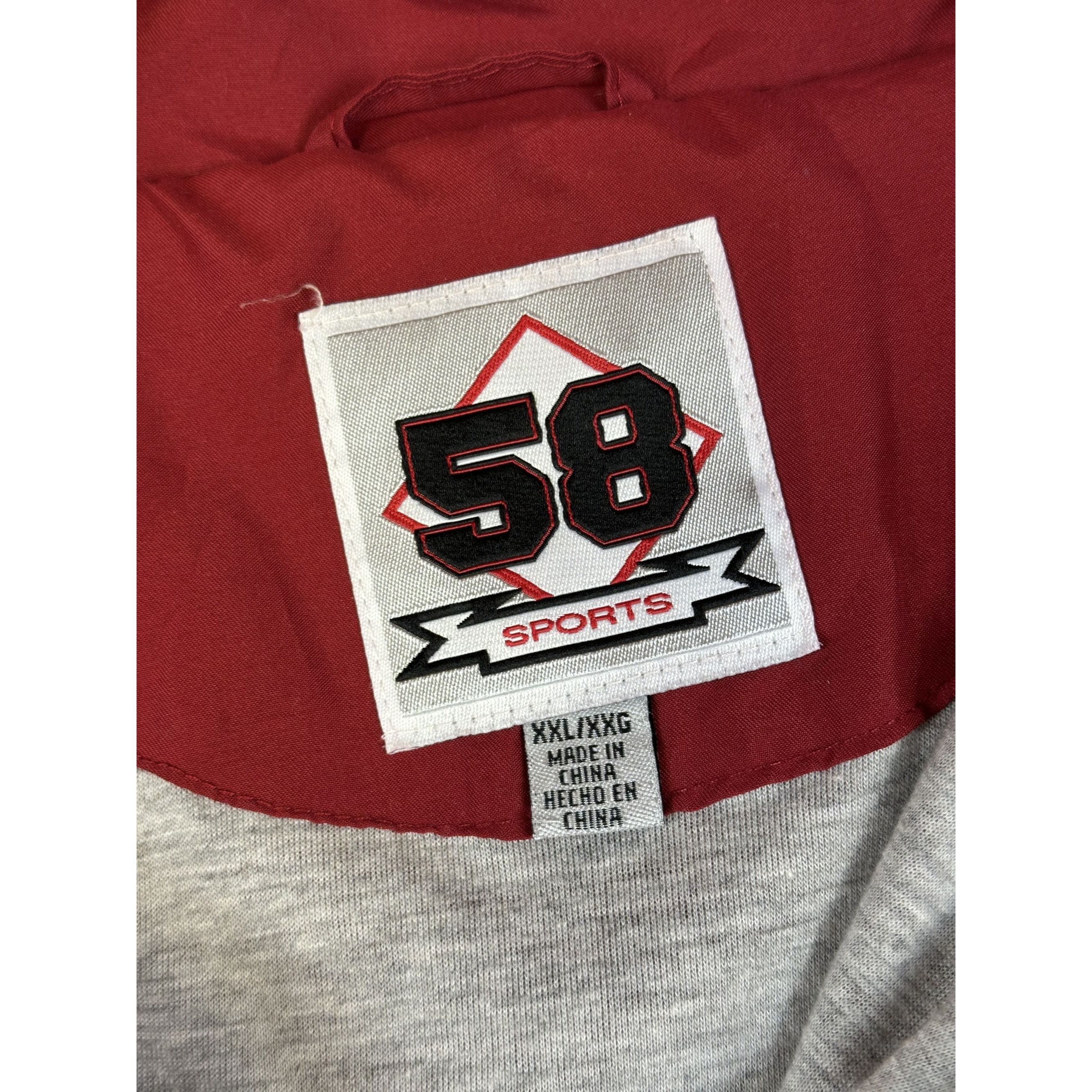 Vintage Arkansas Razorbacks Red Pullover Jacket XXL 58 Sports Polyes Size US XXL / EU 58 / 5 - 3 Thumbnail