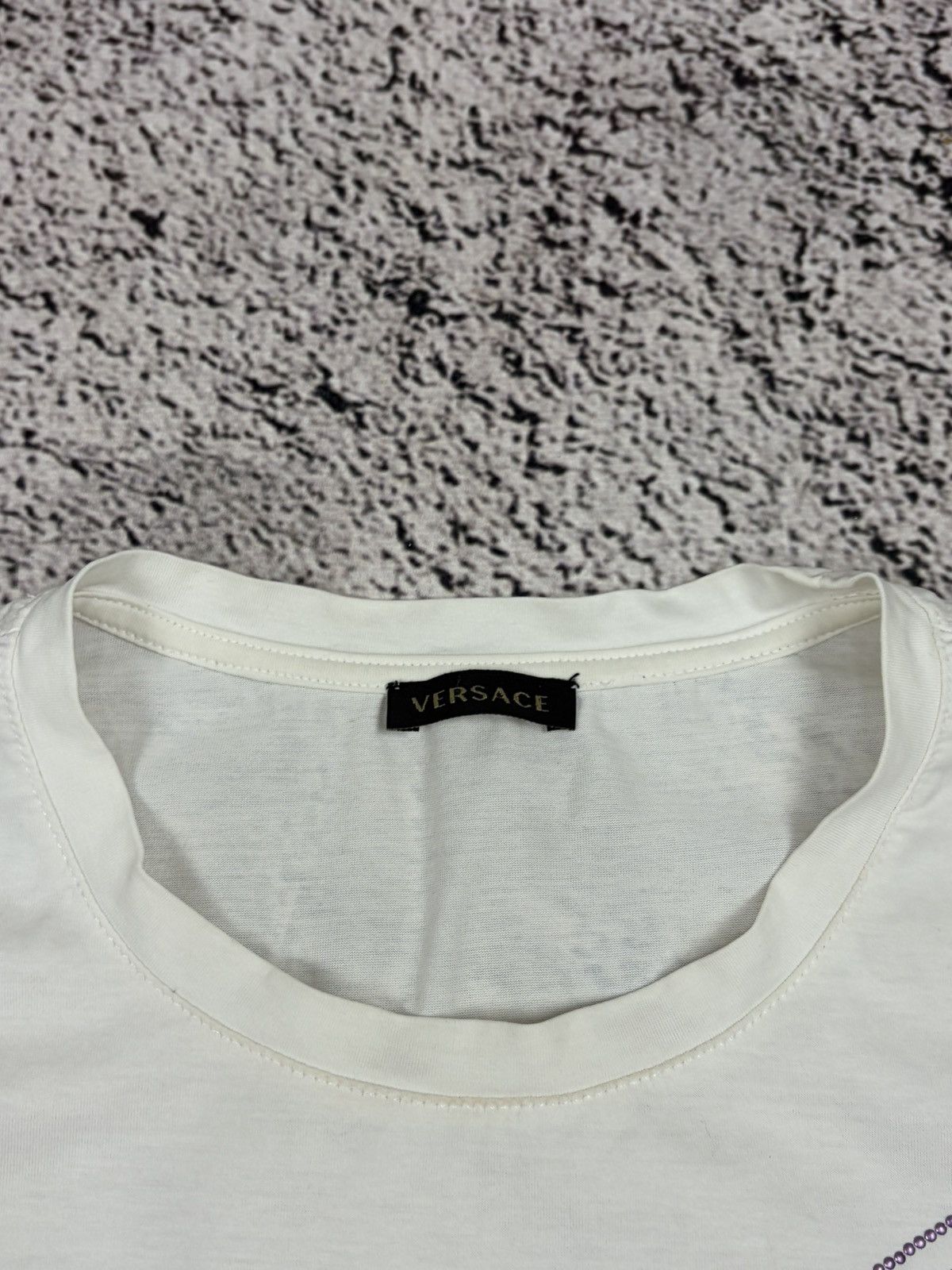 Versace Versace Medusa Rhinestone Crystal Logo Tee Made in Italy 38 Size XS / US 0-2 / IT 36-38 - 7 Thumbnail