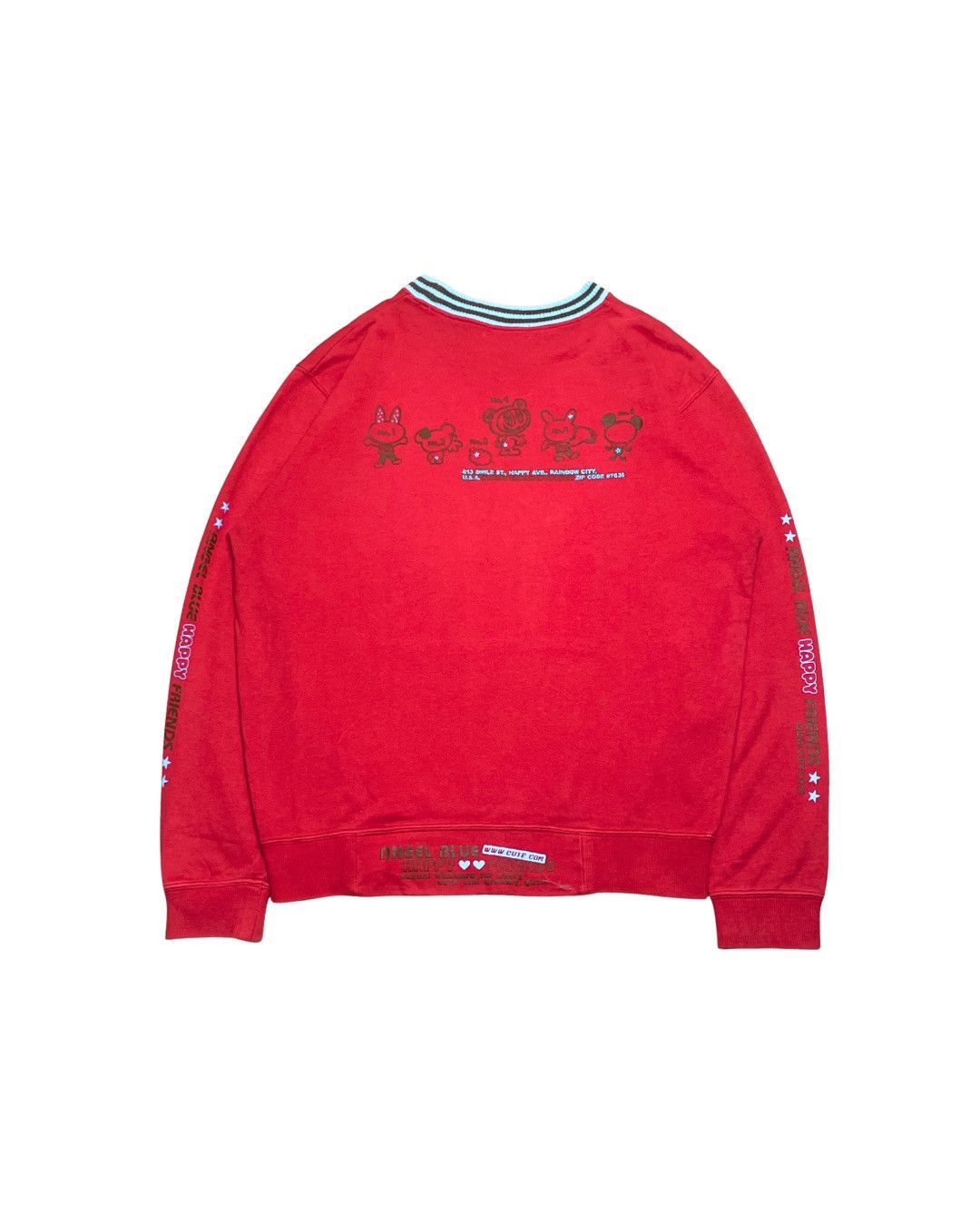 Angel Blue Angel Blue "All Stars" Red Pocket Sweatshirt Size M / US 6-8 / IT 42-44 - 3 Thumbnail