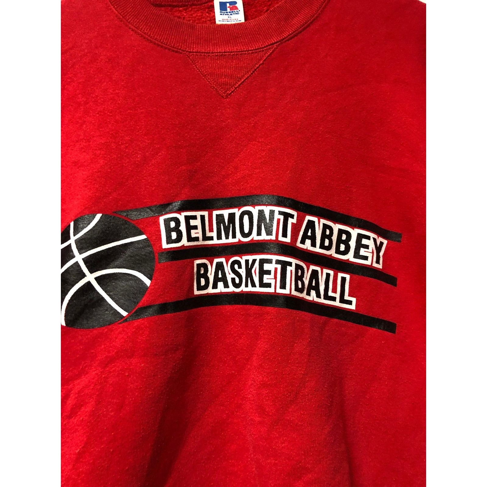 Russell Athletic Vintage Belmount Abbey university basketball Sweatshirt szXL Size US XL / EU 56 / 4 - 2 Thumbnail