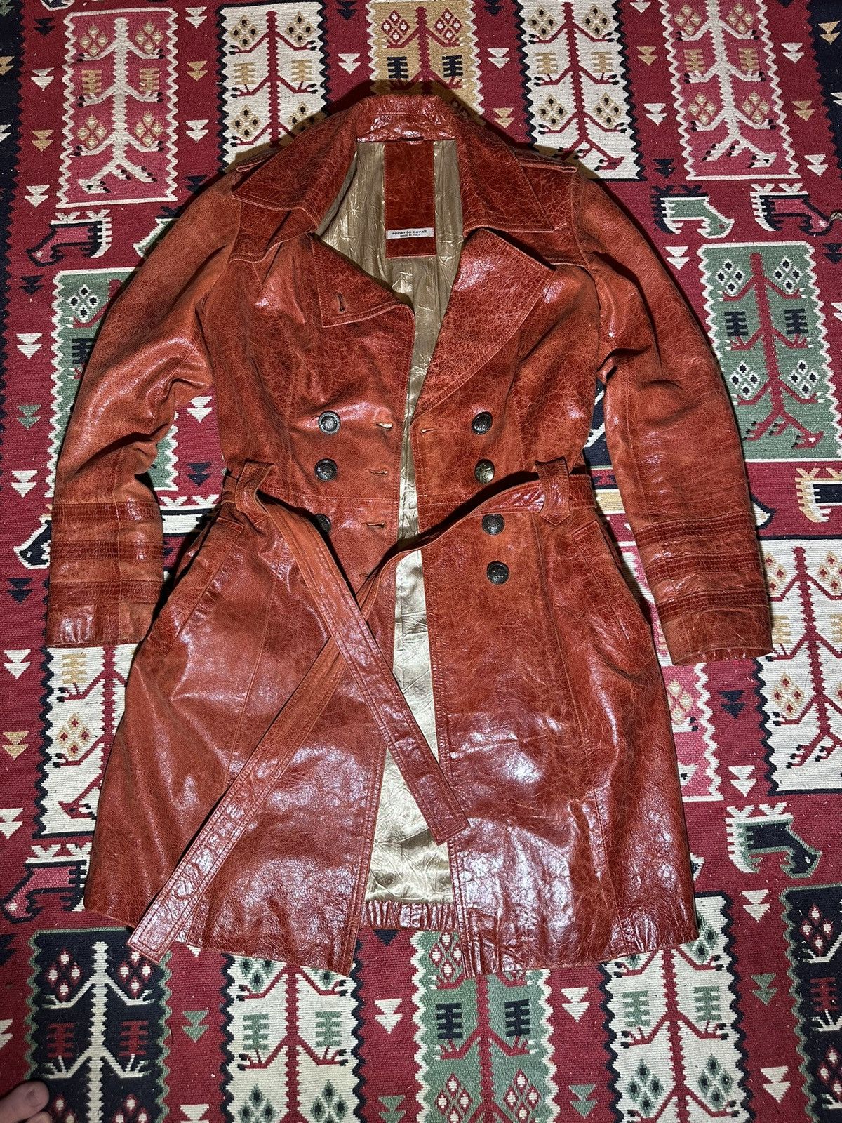 Roberto Cavalli Very Rare 1988-1990 Roberto Cavalli Lamb Leather Jacket Size S / US 4 / IT 40 - 1 Thumbnail