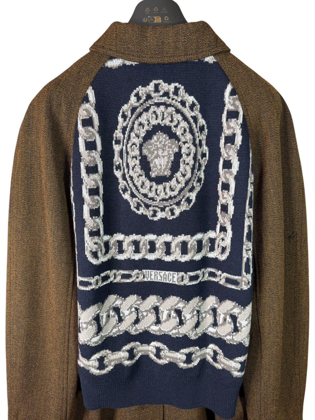 Versace Versace Men’s Brown Coat with Medusa Details Size 48 IT Size US M / EU 48-50 / 2 - 12 Thumbnail