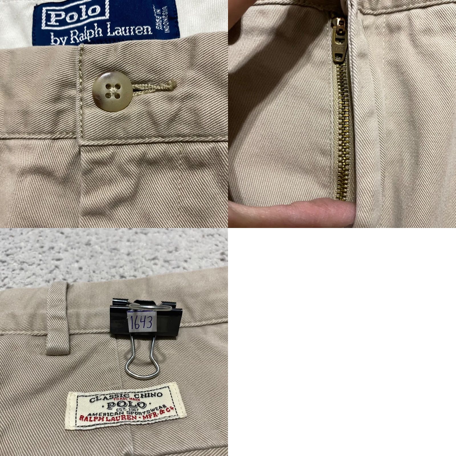 Polo Ralph Lauren Polo Ralph Lauren Mens Shorts Beige Chino 38 Inseam 9" Mid Rise Flat Front Casual Pockets (Regular) Tan Beige Mens Size US M / EU 48-50 / 2 - 8 Thumbnail
