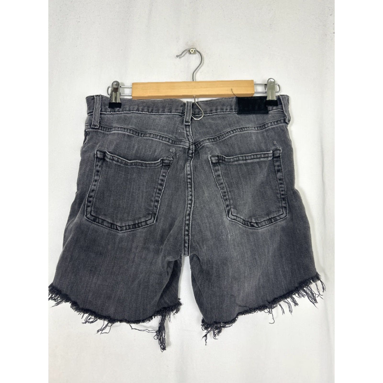 Frye Frye Womens Cut-Off Jean Short Black 30 Raw Hem 30x5 Womens Mens? Size 30" / US 8 / IT 44 - 7 Thumbnail