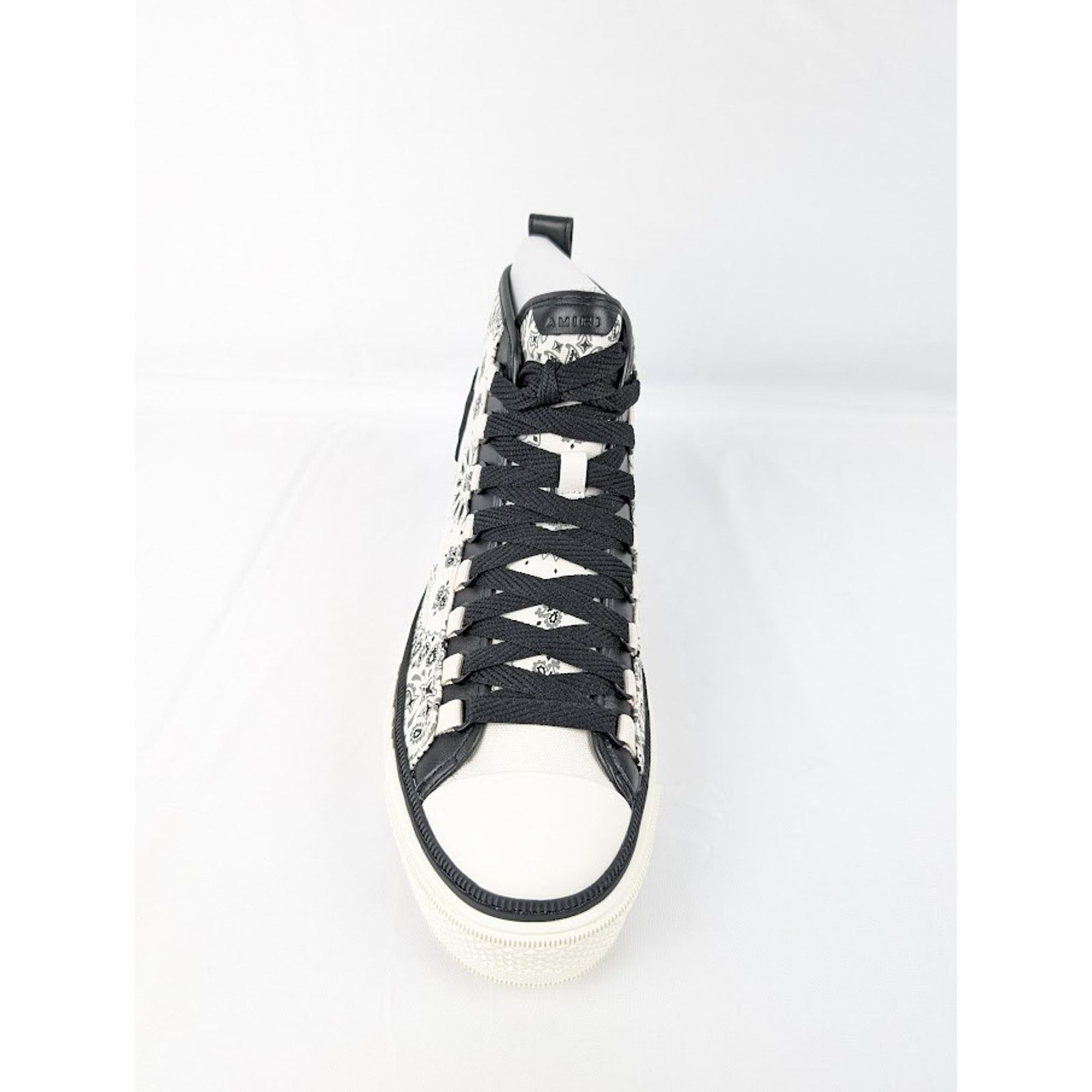 Amiri o1rshd1 Bandana MA Court High Sneakers in White/Black Size US 13 / EU 46 - 7 Thumbnail