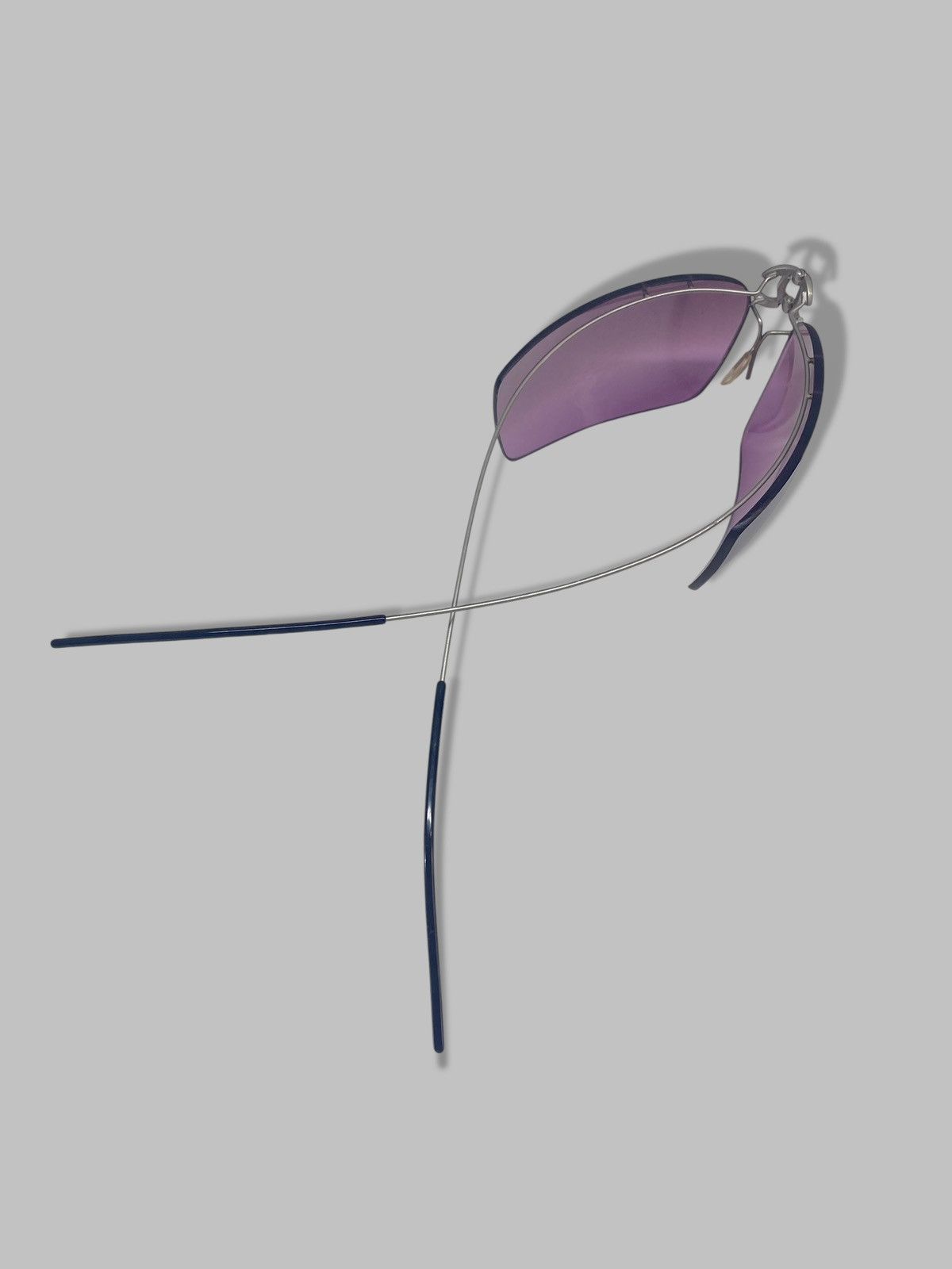 Chanel 2000s Chanel Foldable Logo Sunglasses Lavander Gradient Y2k Size ONE SIZE - 4 Thumbnail
