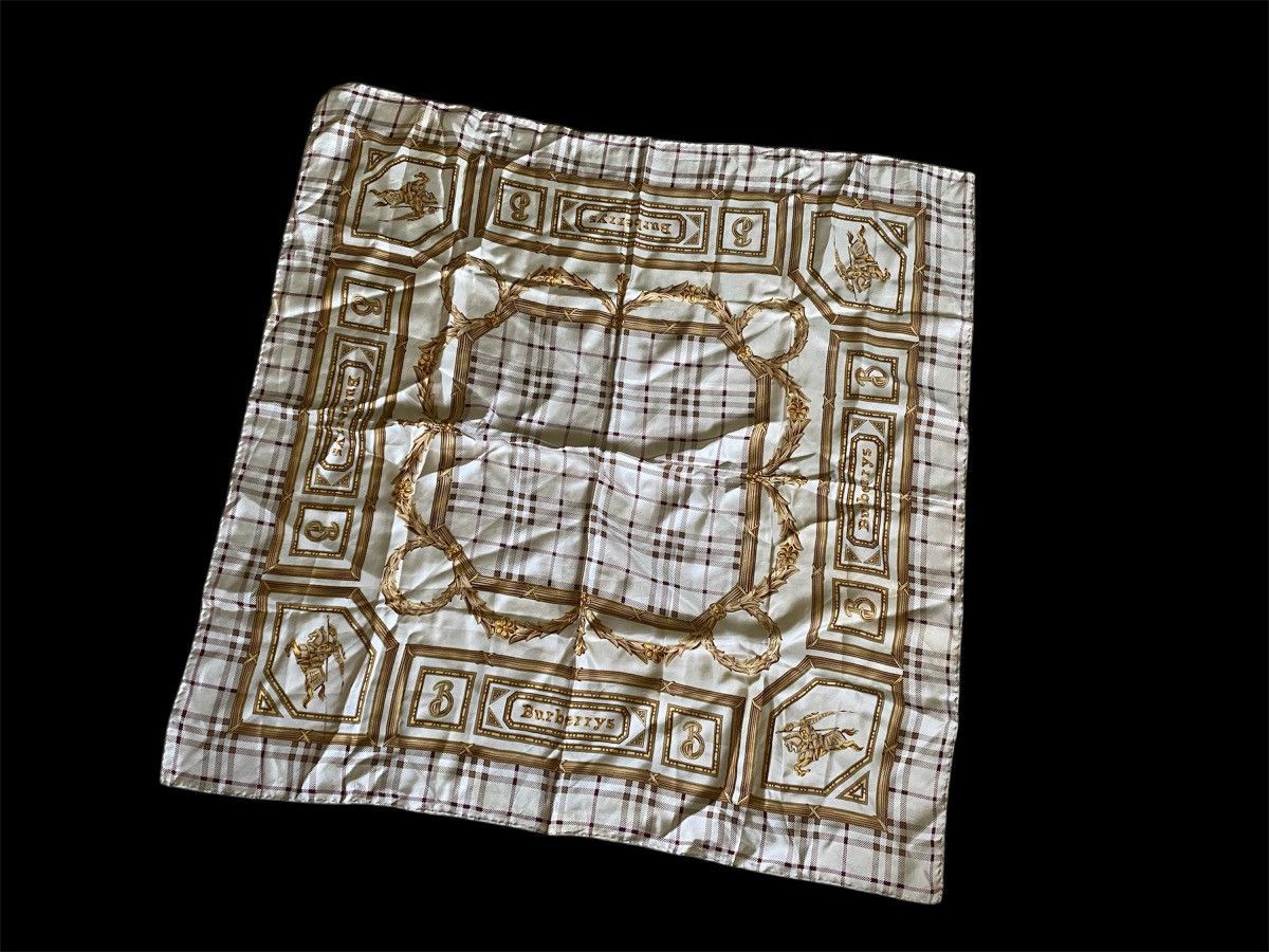 Burberry Vintage Burberrys silk scarf Size ONE SIZE - 4 Thumbnail