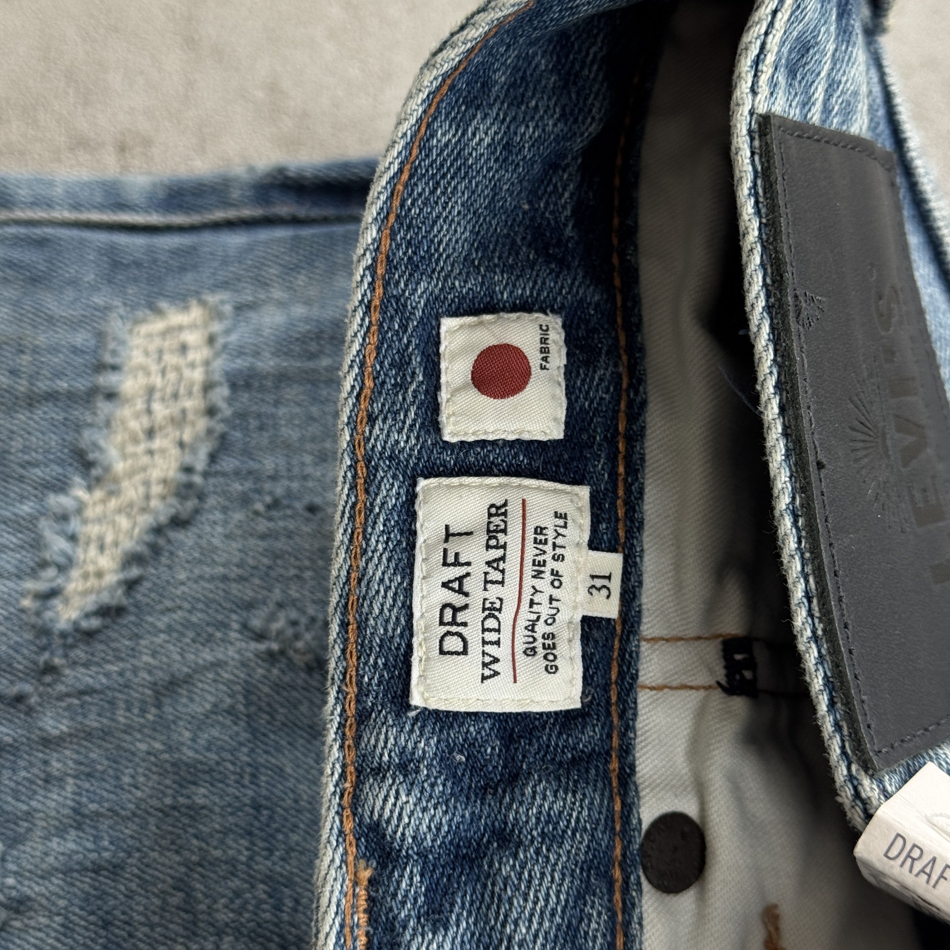 Levi's 90s Levi's Japanese Salvadge Baggy Washed Blue Jeans Size US 31 - 11 Thumbnail