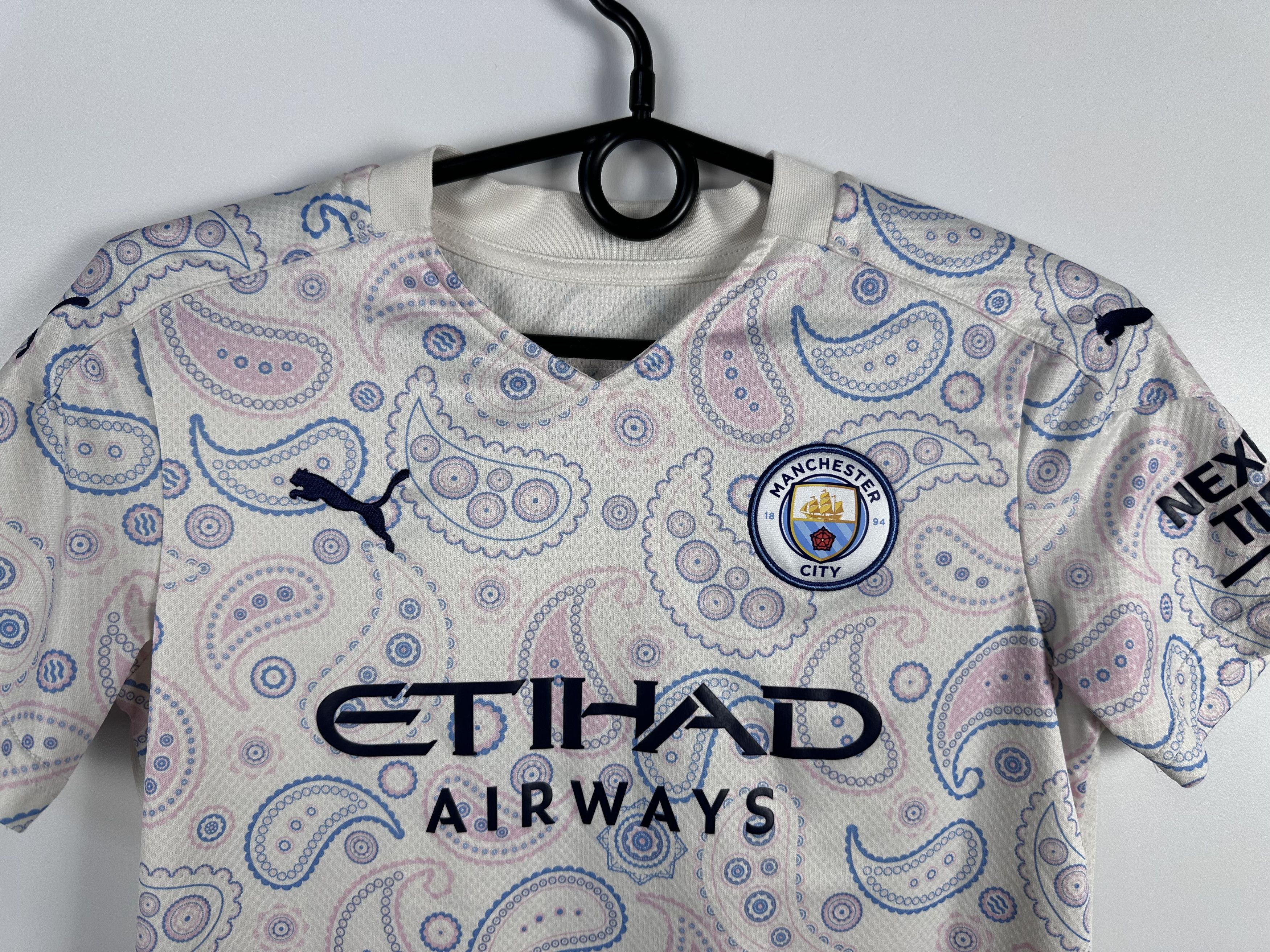 Puma Manchester City 2020 Football Soccer Jersey Sterling YOUTH M Size US XXS / EU 40 - 5 Thumbnail