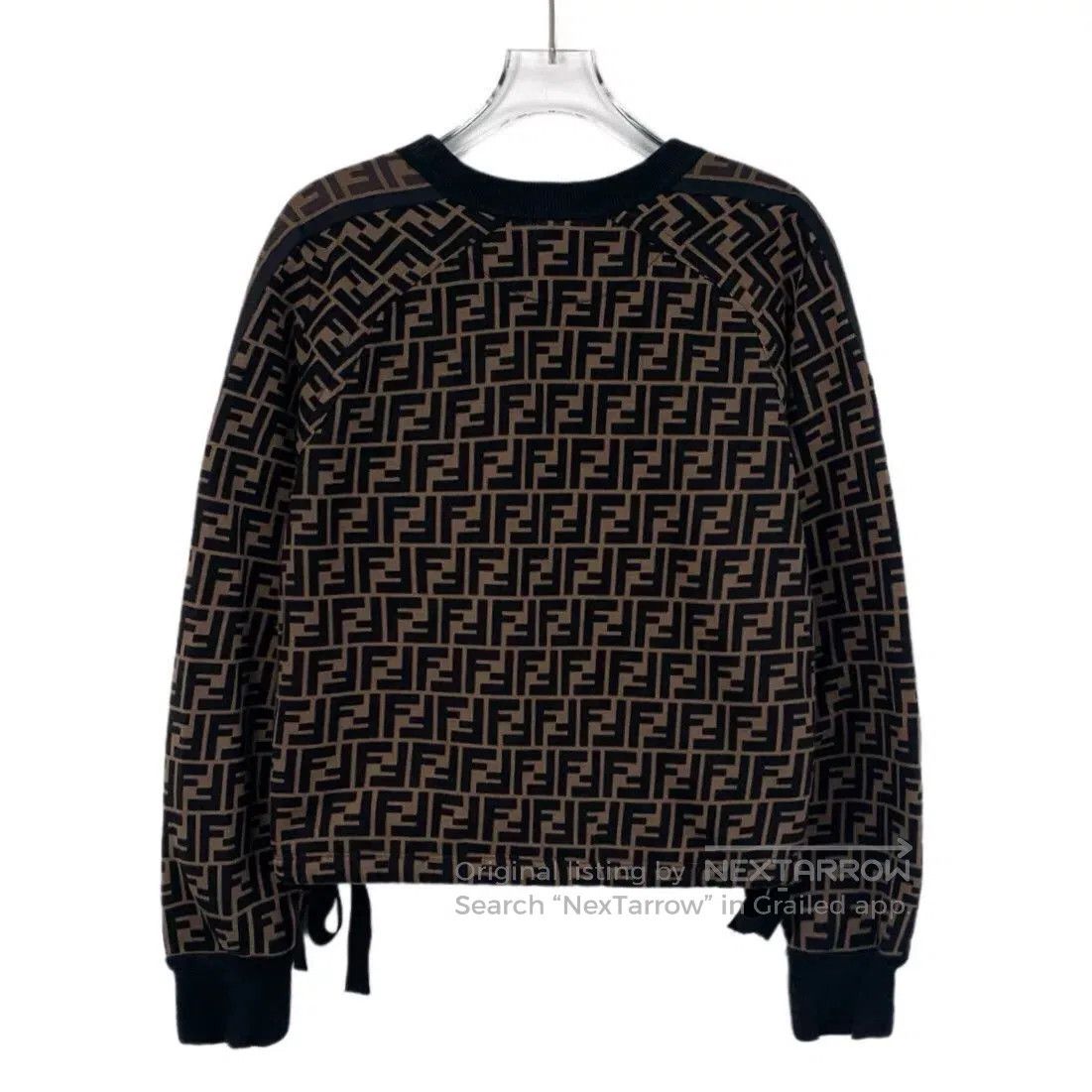Fendi fendi black brown logo print long sleeve sweatshirt. Size US S / EU 44-46 / 1 - 2 Thumbnail