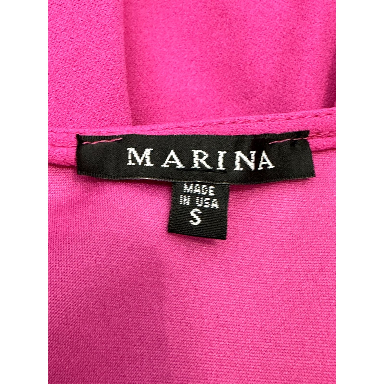 Other Marina Ruffle Mini Dress V-Neckline Short Sleeve Pink S Size S / US 4 / IT 40 - 7 Thumbnail