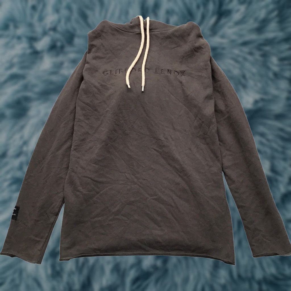 Vintage Clifford Lenox Hooded Shirt Mens M Long Sleeve Drawstring Logo Gray Size US M / EU 48-50 / 2 - 1 Thumbnail