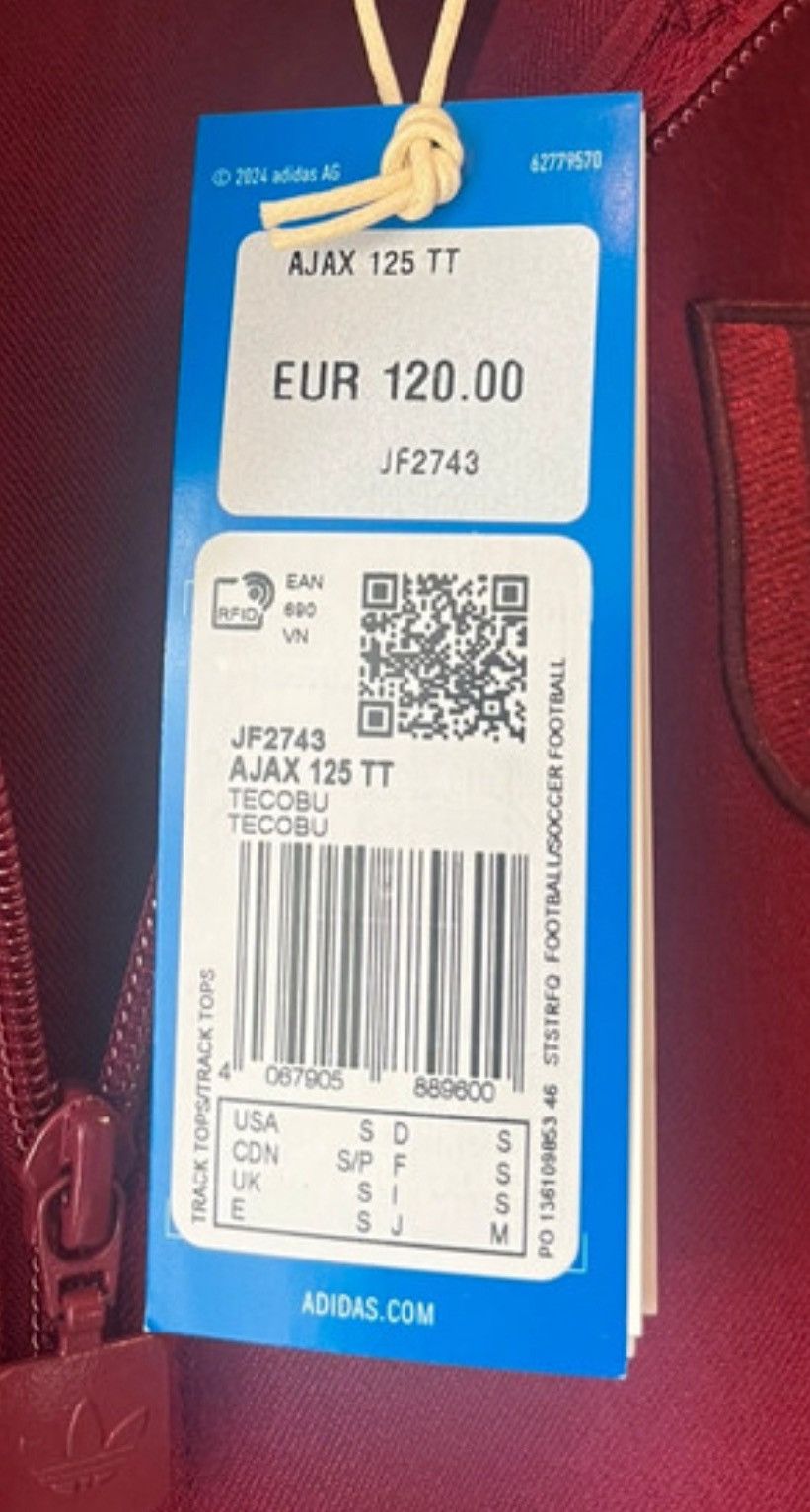 Adidas Ajax 125 year vest - small Size US S / EU 44-46 / 1 - 4 Thumbnail