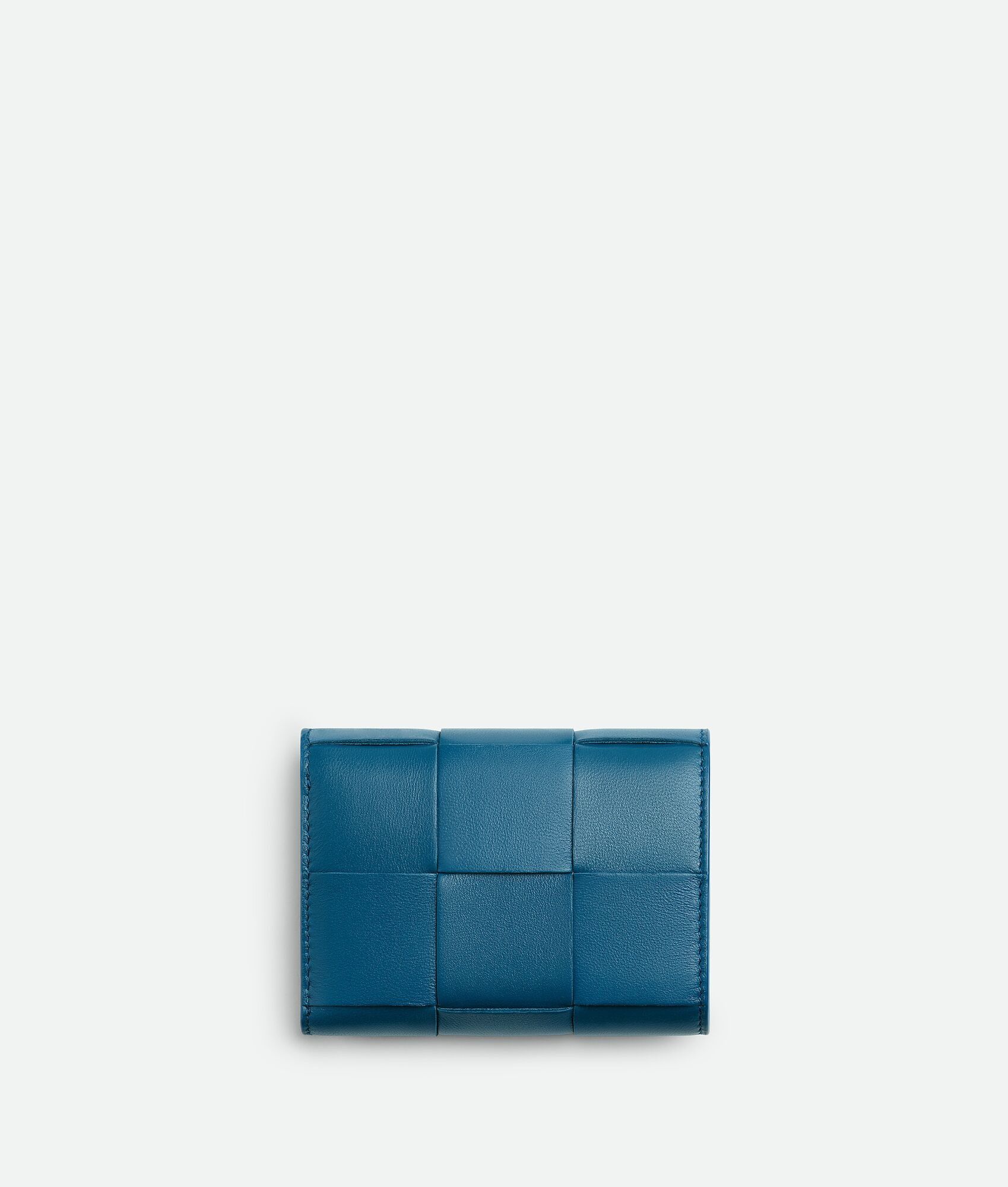 Bottega Veneta o1n1vont0425 Size: OS / Cassette Tri-Fold Zip Wallet in Blue Size ONE SIZE - 3 Thumbnail