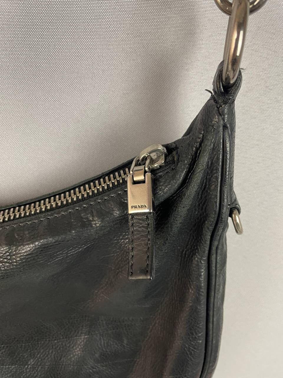 Prada Prada Leather Black Bag Size ONE SIZE - 6 Thumbnail