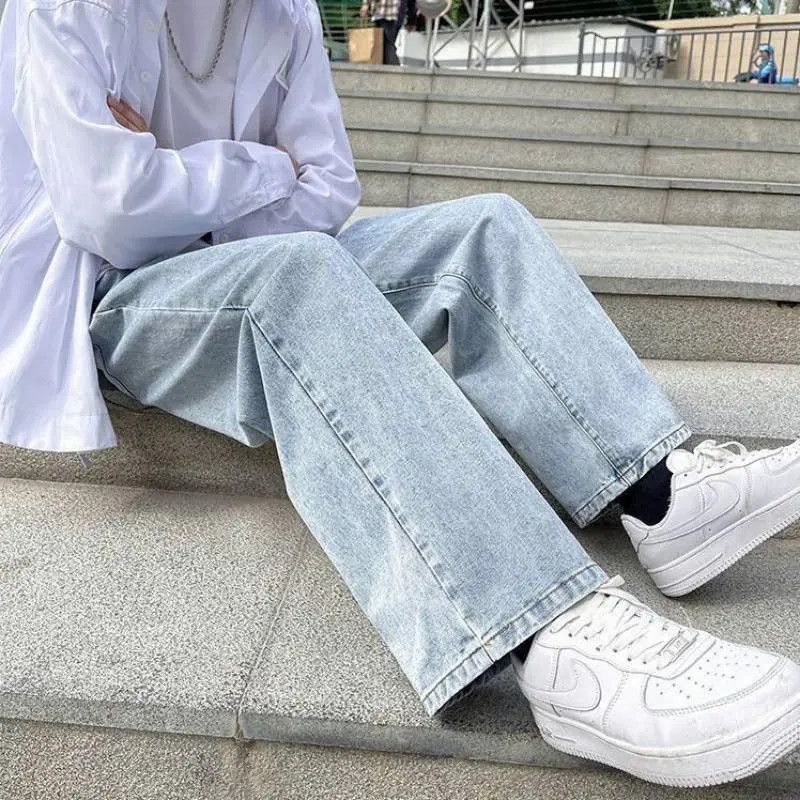 Japanese Brand Loose solid color retro jeans Size US 32 / EU 48 - 2 Thumbnail