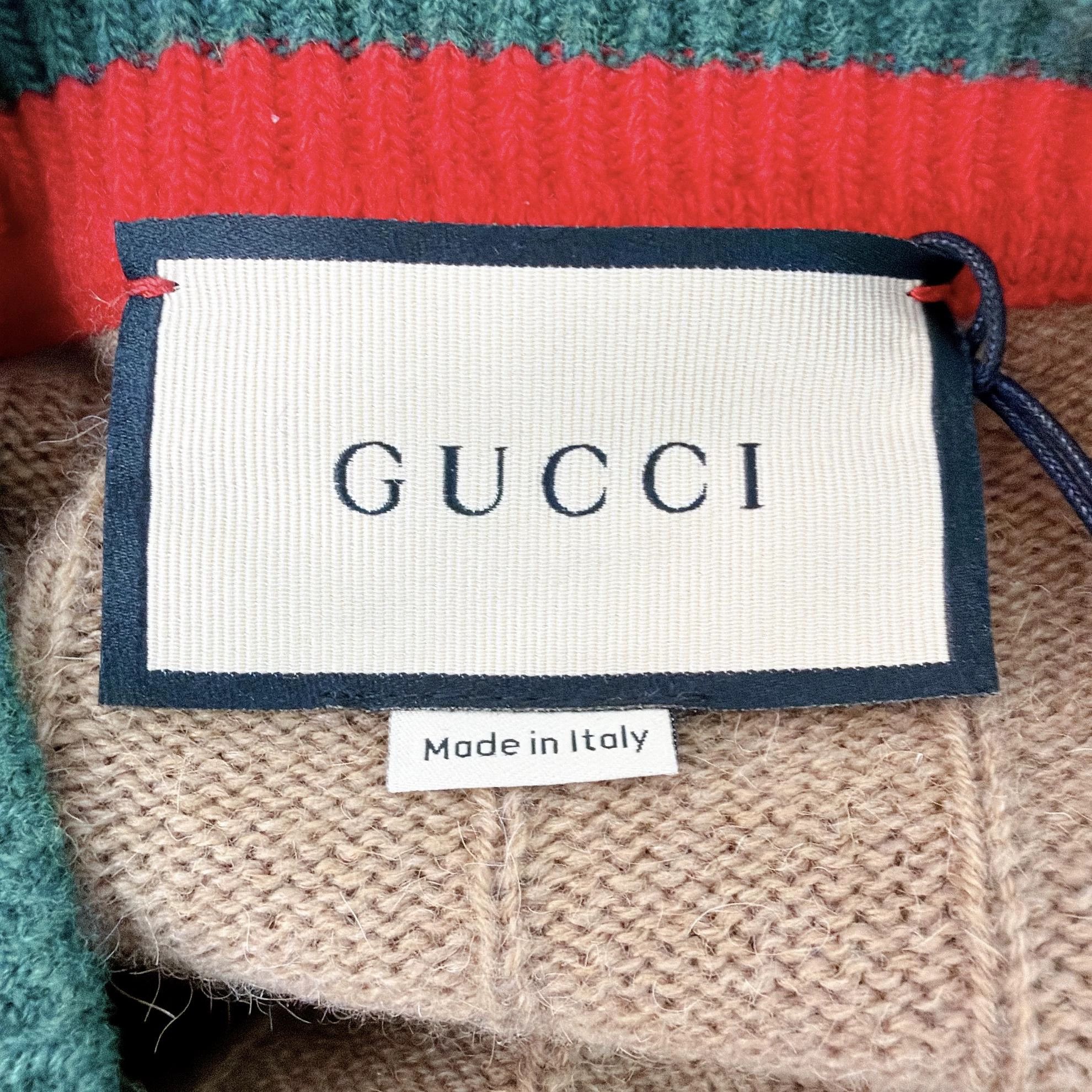 Gucci Gucci Khaki Knit Cardigan XL New With Tags Size XL / US 12-14 / IT 48-50 - 6 Thumbnail