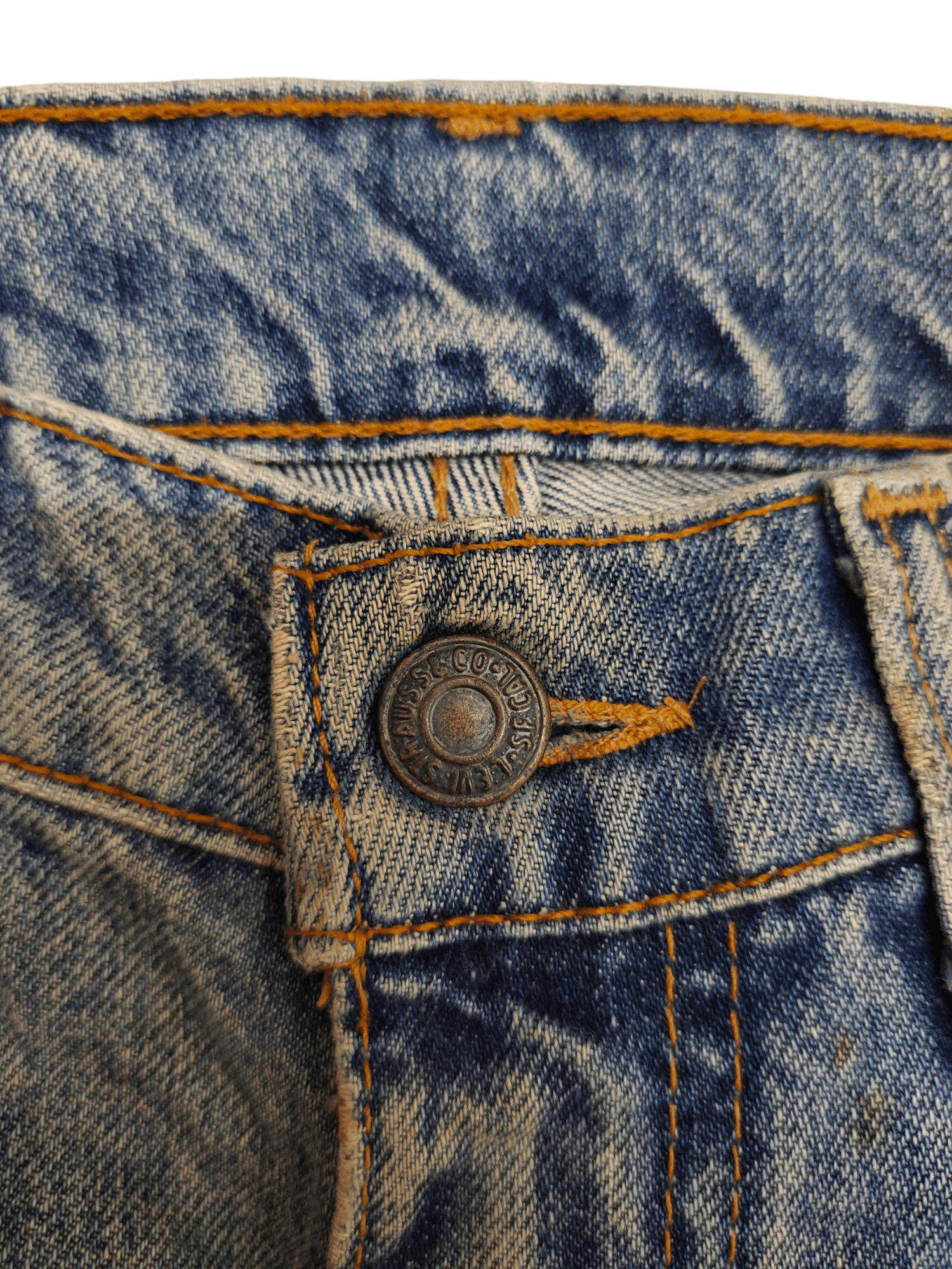 Levi's Vintage Levis 501 Clawmark Distress Faded Rusty Denim Jeans Size US 30 / EU 46 - 4 Thumbnail