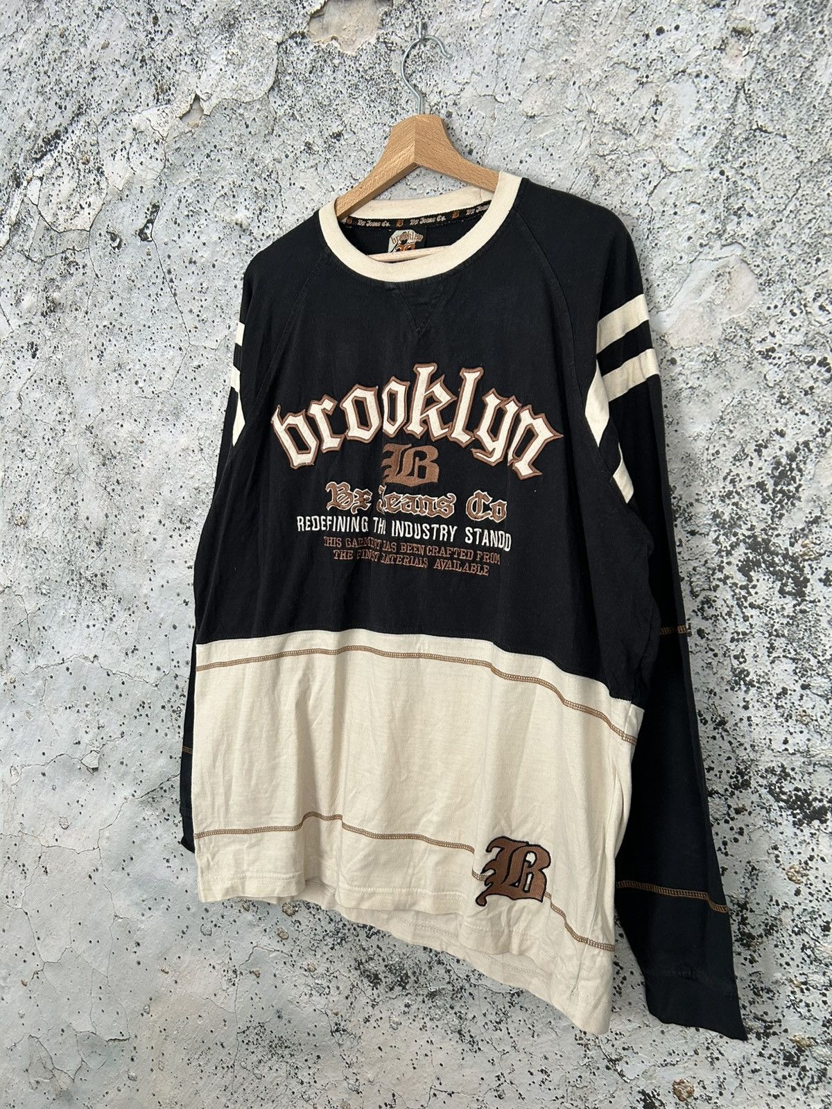 Vintage Vintage Brooklyn Jeans Co Rap Baggy Longsleeve Hip Hop Skate Size US L / EU 52-54 / 3 - 2 Thumbnail