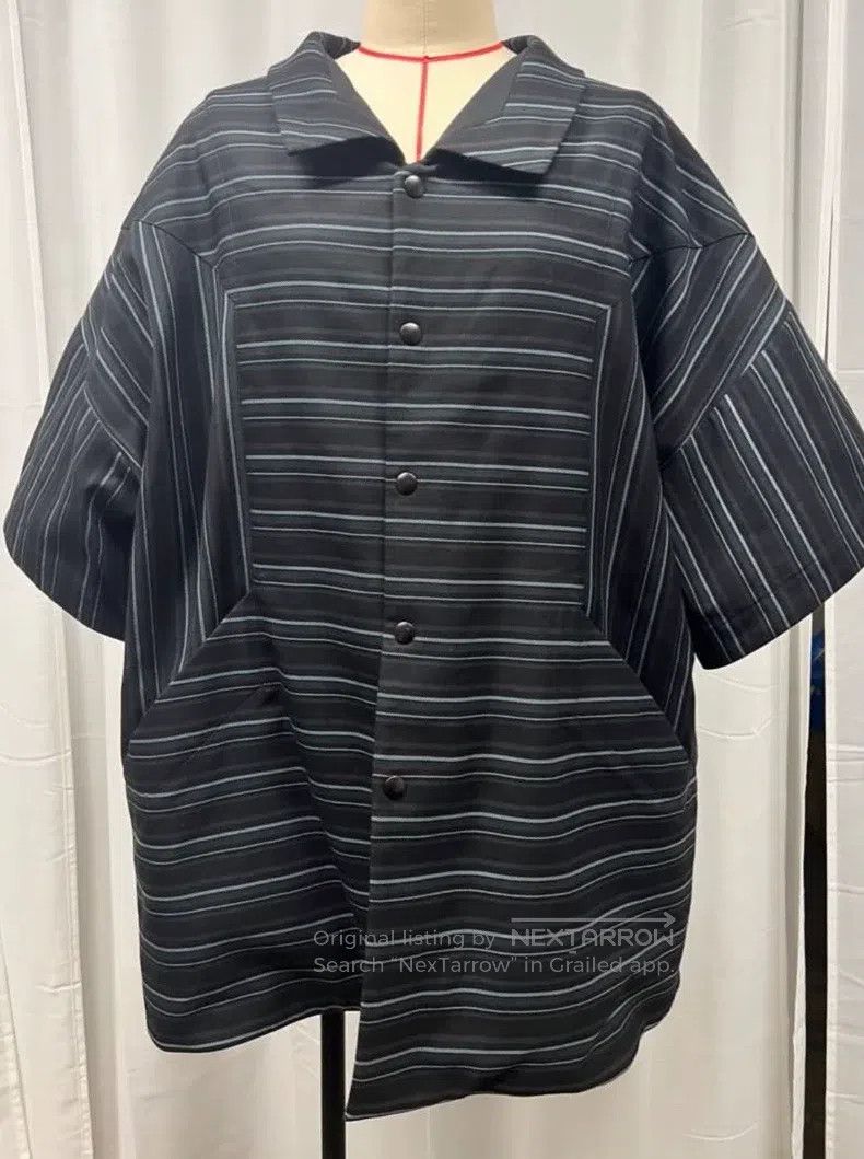 Kiko Kostadinov Kiko Kostadinov 19FW Midnight Striped Shirt, Wool Striped Size US M / EU 48-50 / 2 - 2 Thumbnail