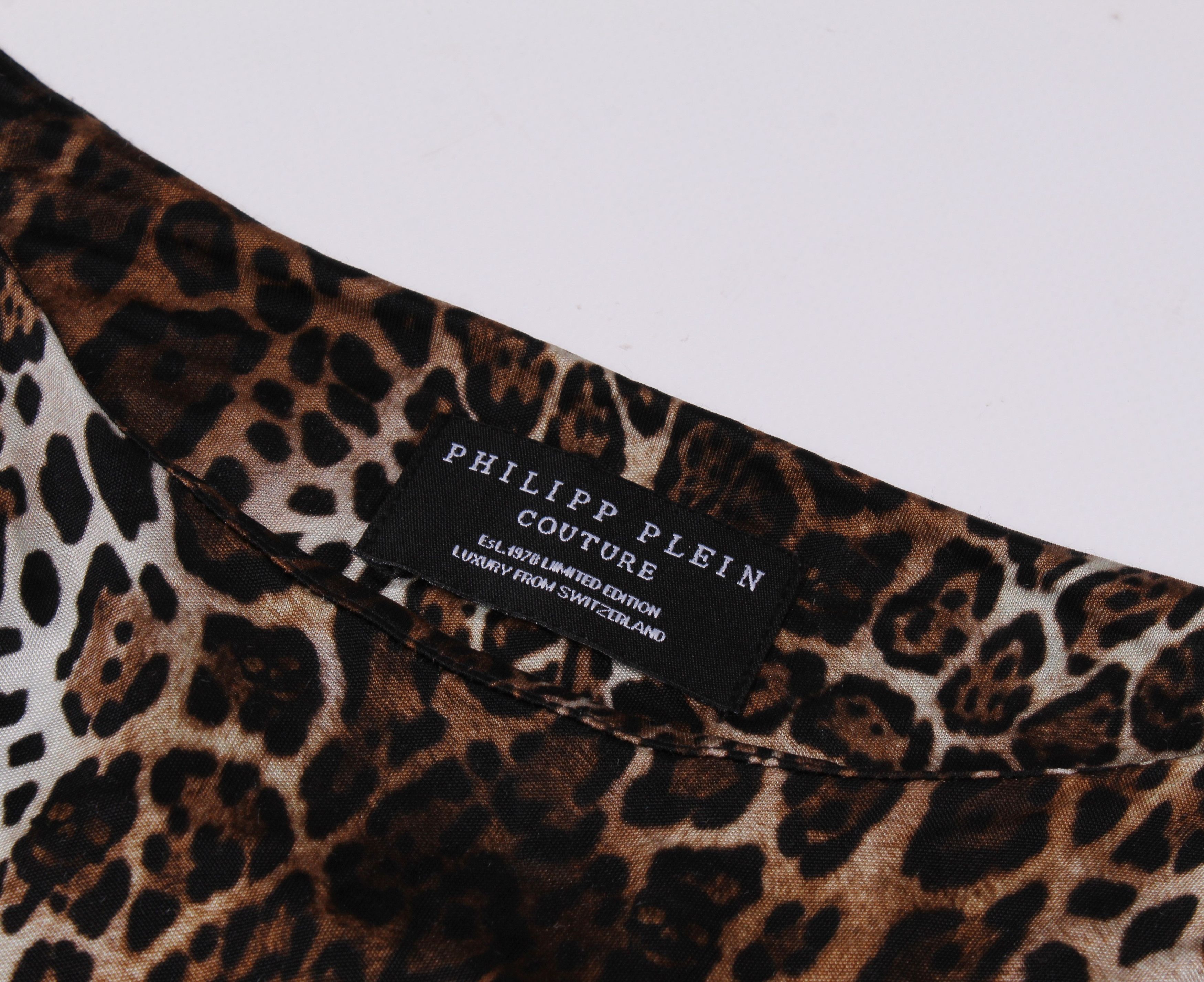 Philipp Plein Philipp Plein Tigers Print Bodycon Dress Size S / US 4 / IT 40 - 8 Thumbnail