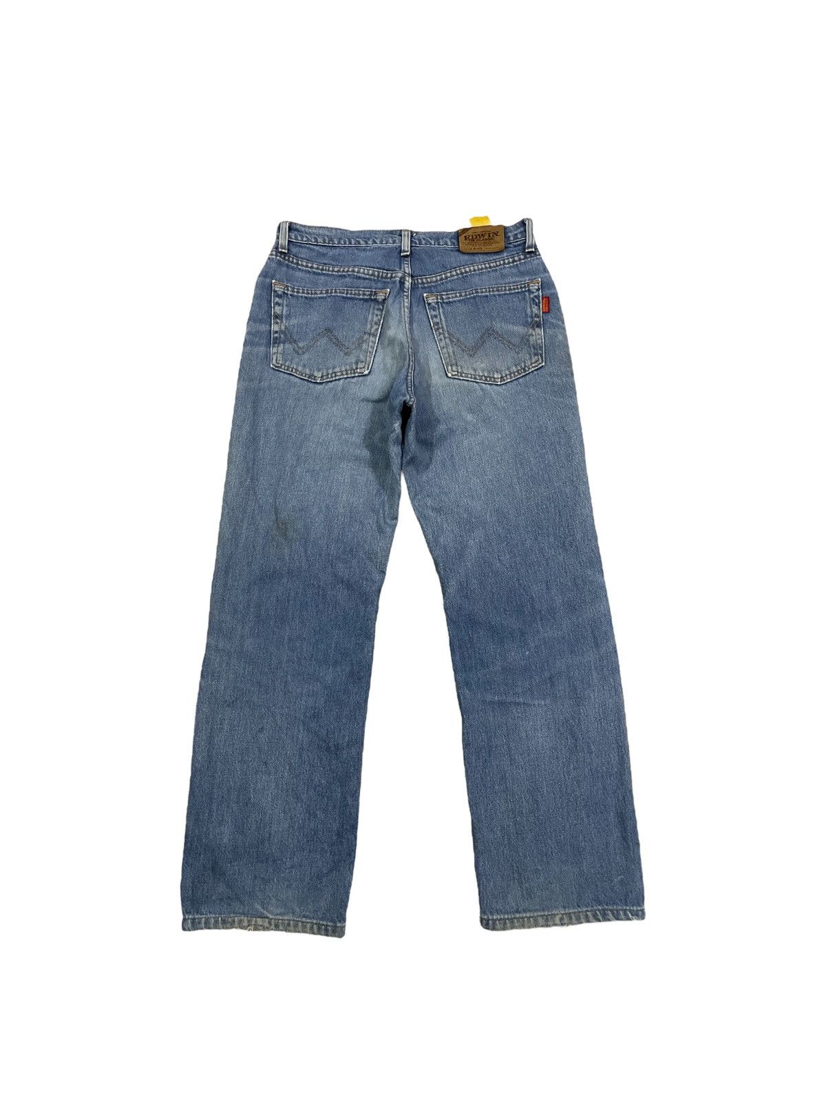 Edwin Rare 90s Edwin US Classic Loose Straight Fit Ripped Jeans Size US 32 / EU 48 - 8 Thumbnail