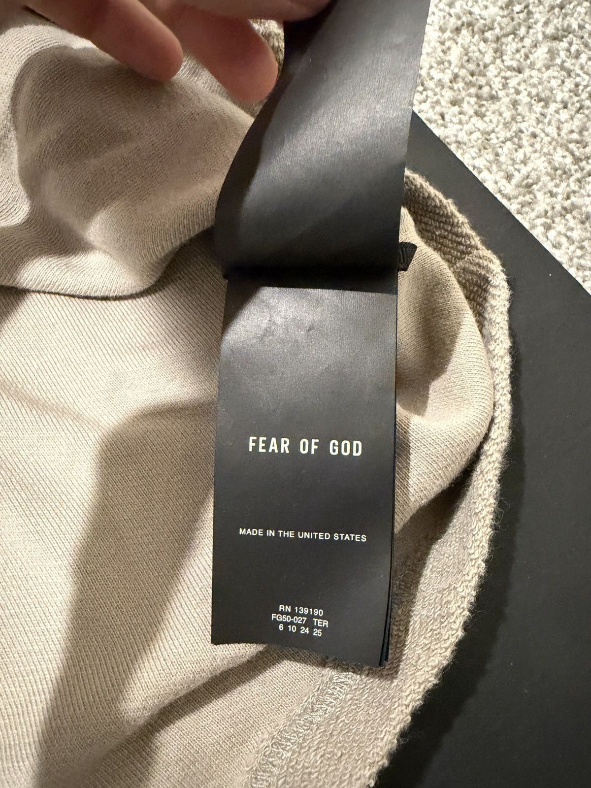Fear of God 7th Collection Inside Out Terry Tee Size US S / EU 44-46 / 1 - 7 Thumbnail