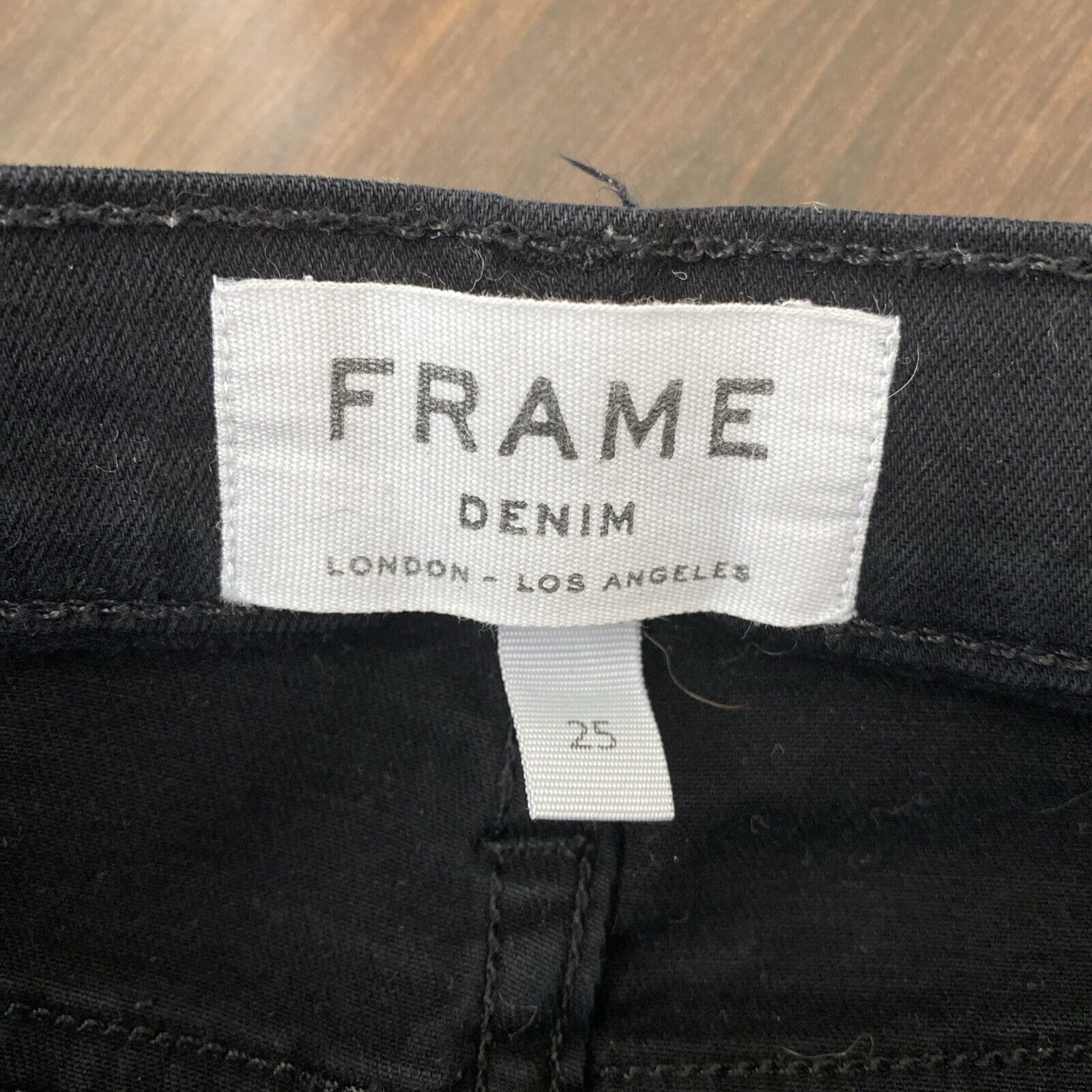 Frame FRAME Denim Le High skinny Jeans Women's 25 Black Film Rip Size 25" / US 0 / IT 36 - 6 Thumbnail