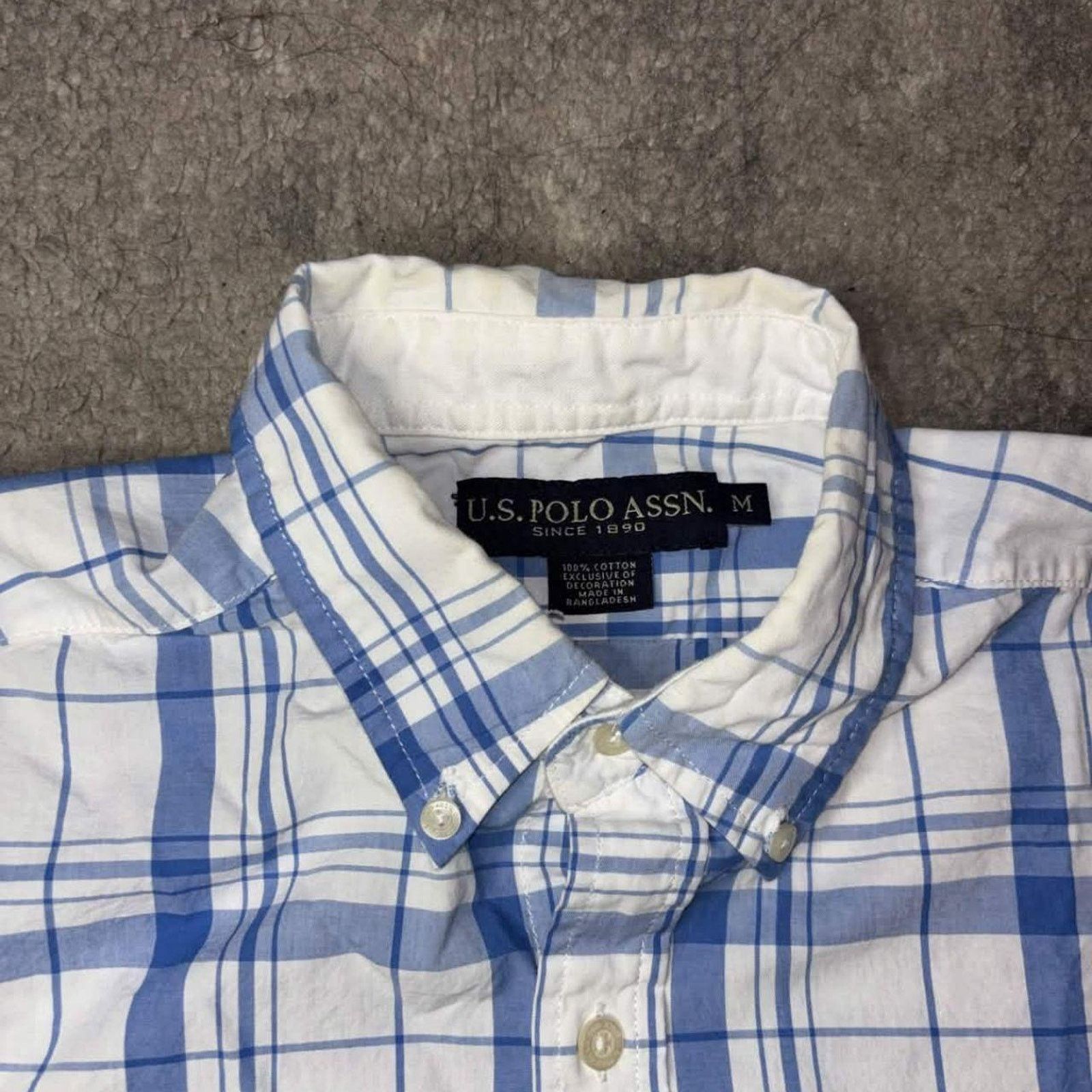 U.S. Polo Assn. Y2K U.S. Polo Assn. Plaid Button Up Shirt Size US M / EU 48-50 / 2 - 3 Thumbnail