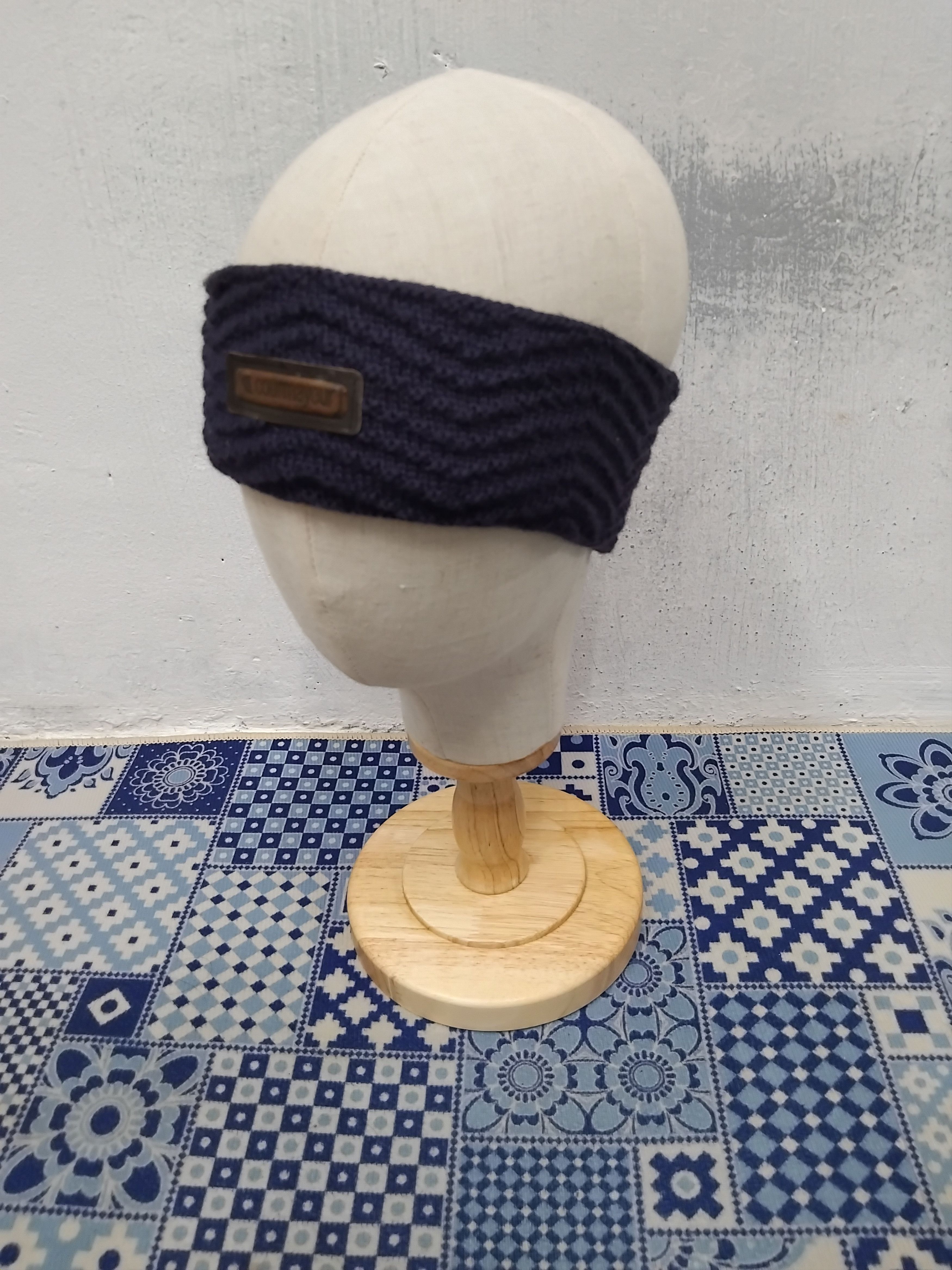 Japanese Brand Courmayeur purple colour headband Size ONE SIZE - 5 Thumbnail
