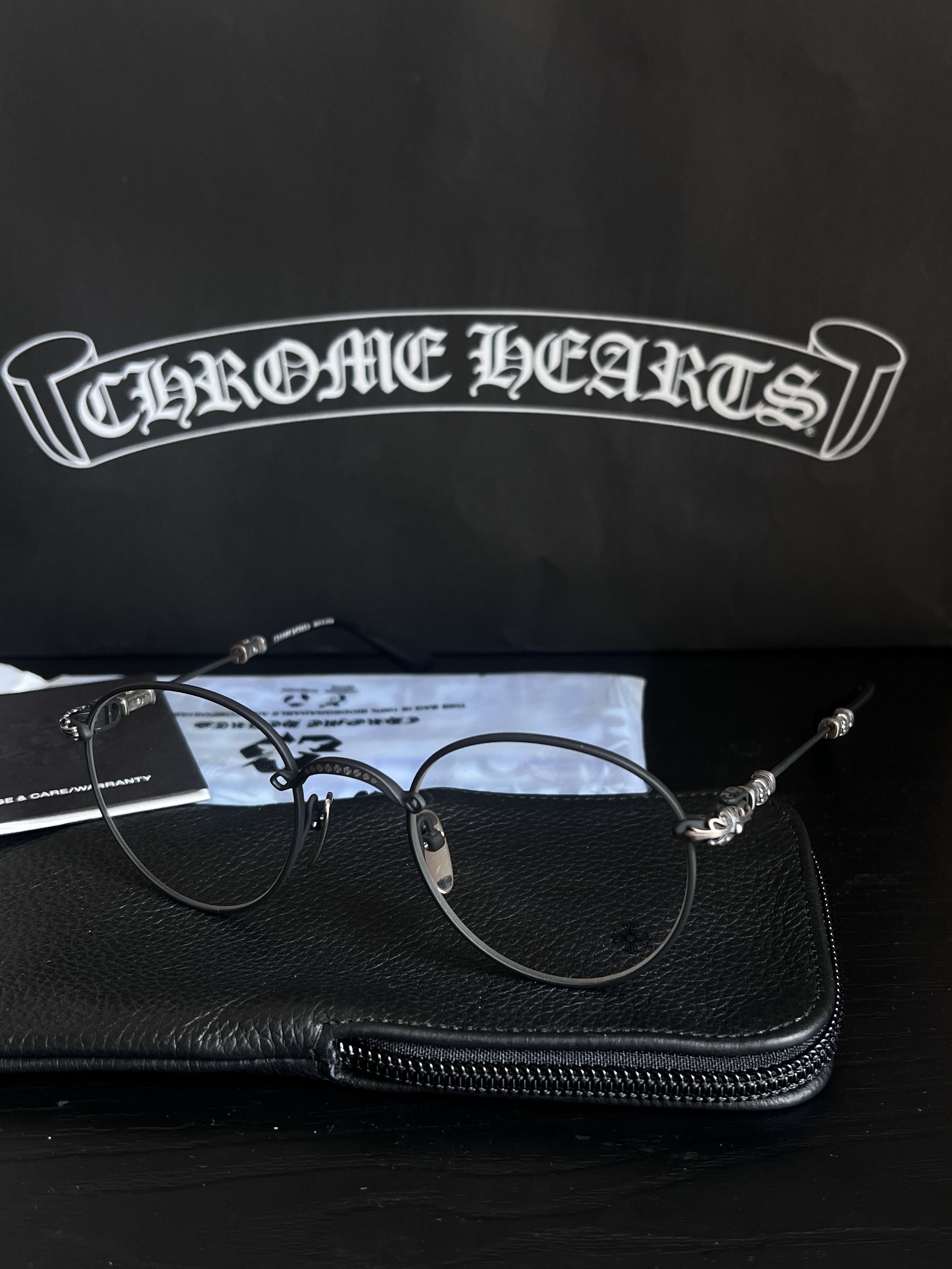 Chrome Hearts Chrome Hearts BUBBA – A – MATTE BLACK Glasses Size ONE SIZE - 1 Thumbnail