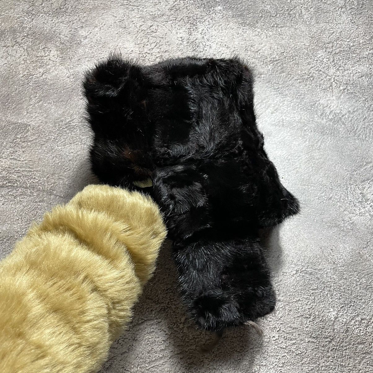 If Six Was Nine Vintage 90s Alt Beanie Mohair Ushanka Faux American VTg Size ONE SIZE - 2 Thumbnail