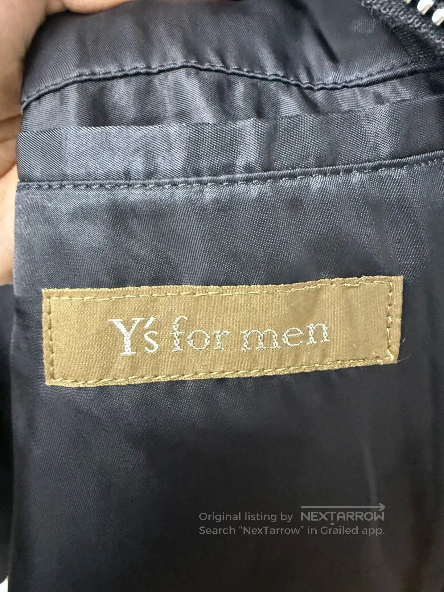 Yohji Yamamoto y's for men linen texture collar jacket. Size US XL / EU 56 / 4 - 8 Thumbnail