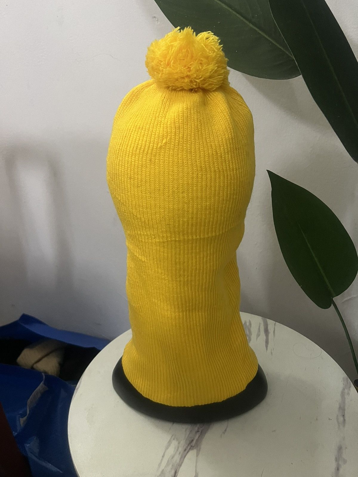 Vintage UNKNOW BALACLAVA YELLOW BEANIE HAT Size ONE SIZE - 5 Thumbnail