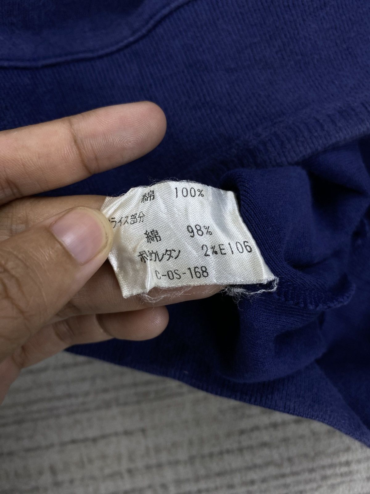 Designer × Japanese Brand × Vintage Vintage 90s Christian Aujard Paris Blue Sweatshirt Size US L / EU 52-54 / 3 - 8 Thumbnail