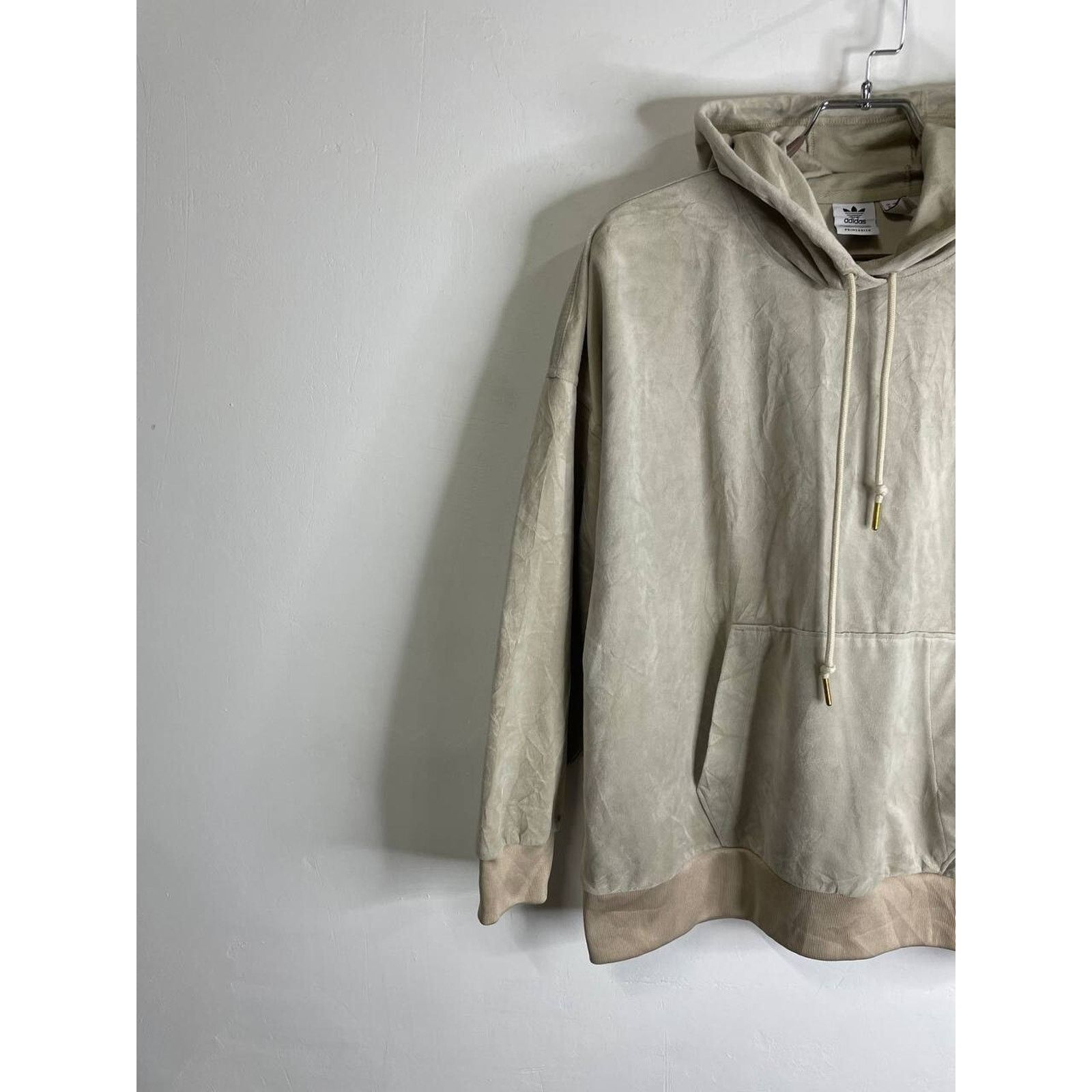 Adidas Vintage Adidas Originals Velour Hoodie Beige Gold Size M Size US M / EU 48-50 / 2 - 6 Thumbnail