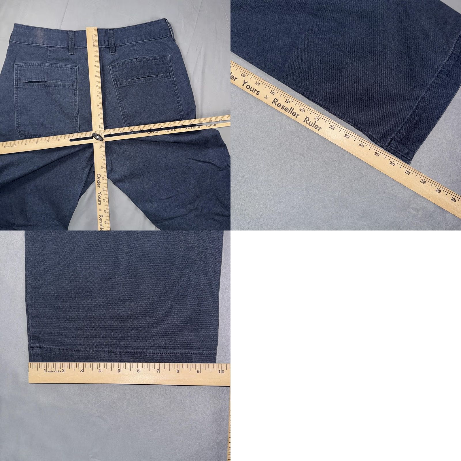 Vintage American Giant Womens 14 Blue Twill Chino Utility Workwear Pants Made USA Size 36" / US 14 / IT 50 - 8 Thumbnail