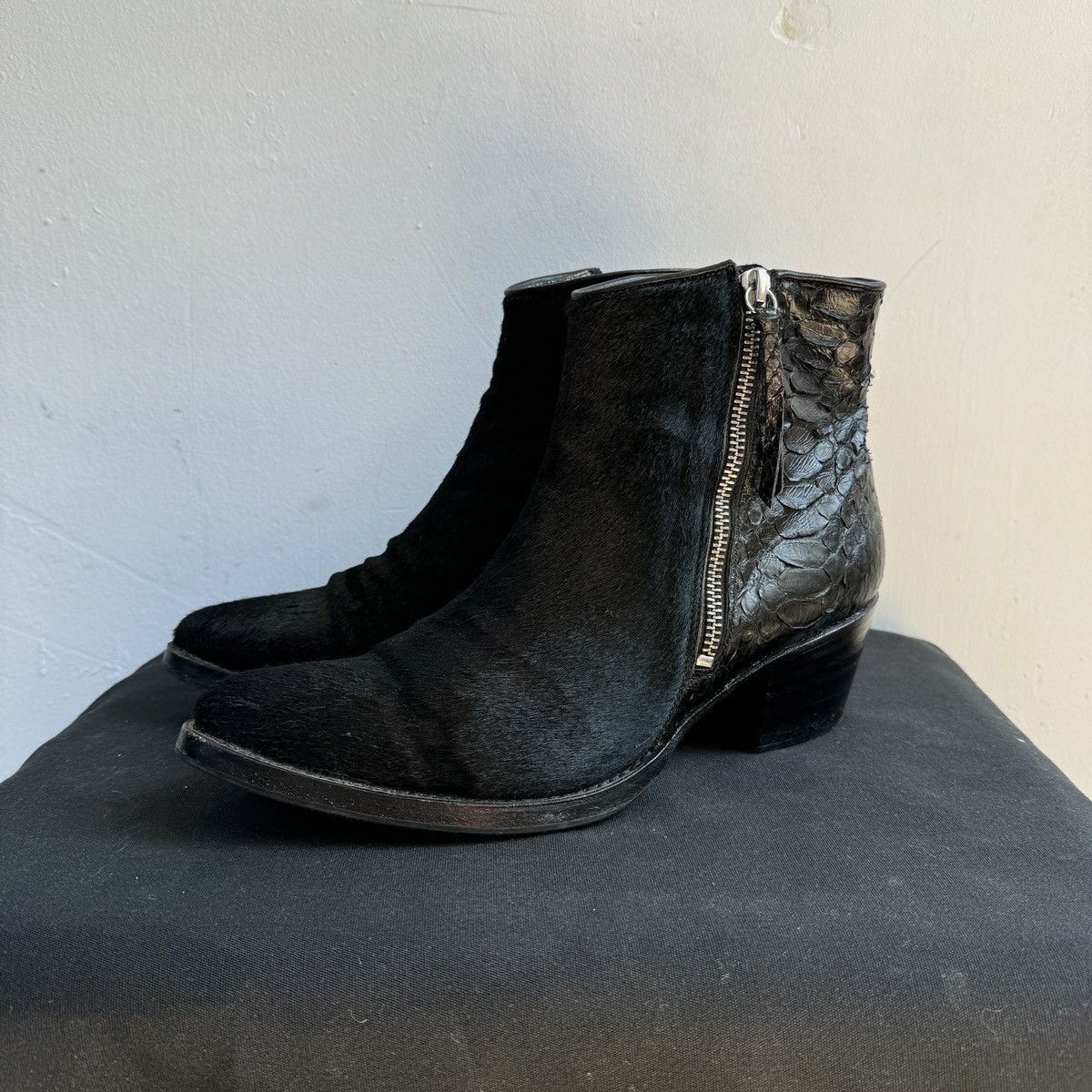 Sendra Notabene by Sendra Pony Crocodile Leather Cowboy Boots Size US 10 / IT 40 - 1 Thumbnail