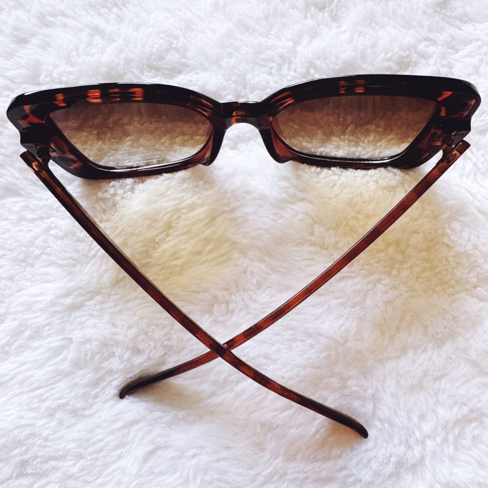 Other Eva Tortoise Brown Square-Framed Sunglasses Size ONE SIZE - 11 Thumbnail