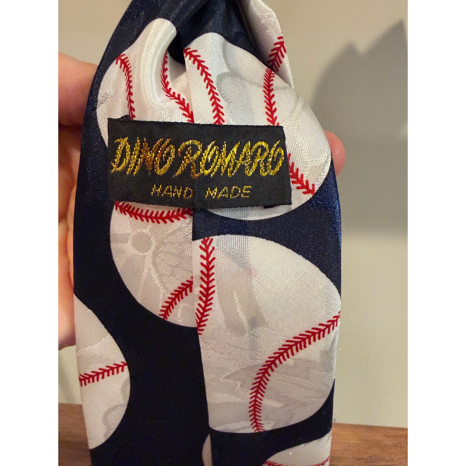 Other Dino Romero- Navy baseball necktie Size ONE SIZE - 3 Thumbnail