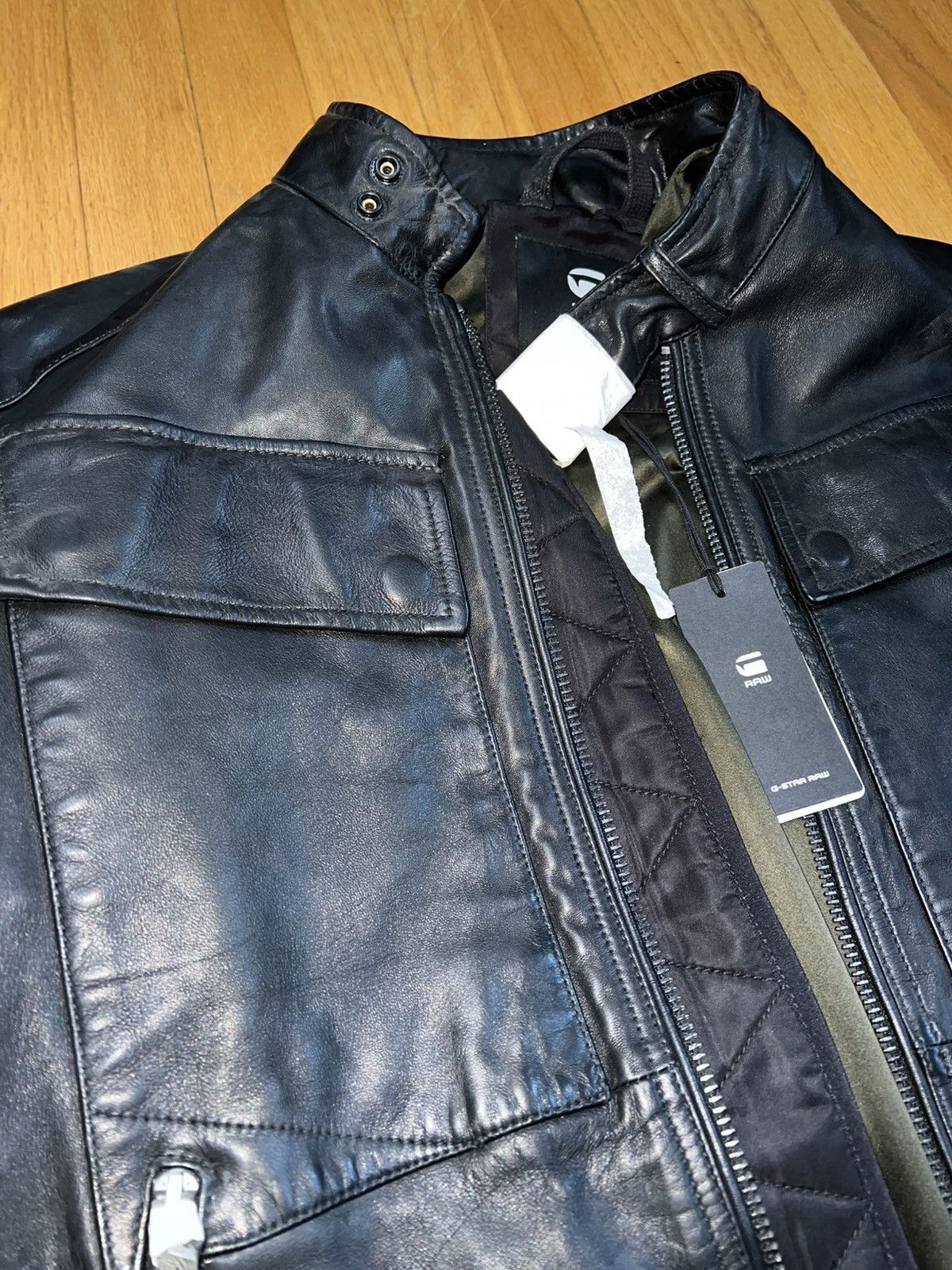 G-Star G-Star Pencilcase Leather Jacket Large BNWT Size US L / EU 52-54 / 3 - 6 Thumbnail